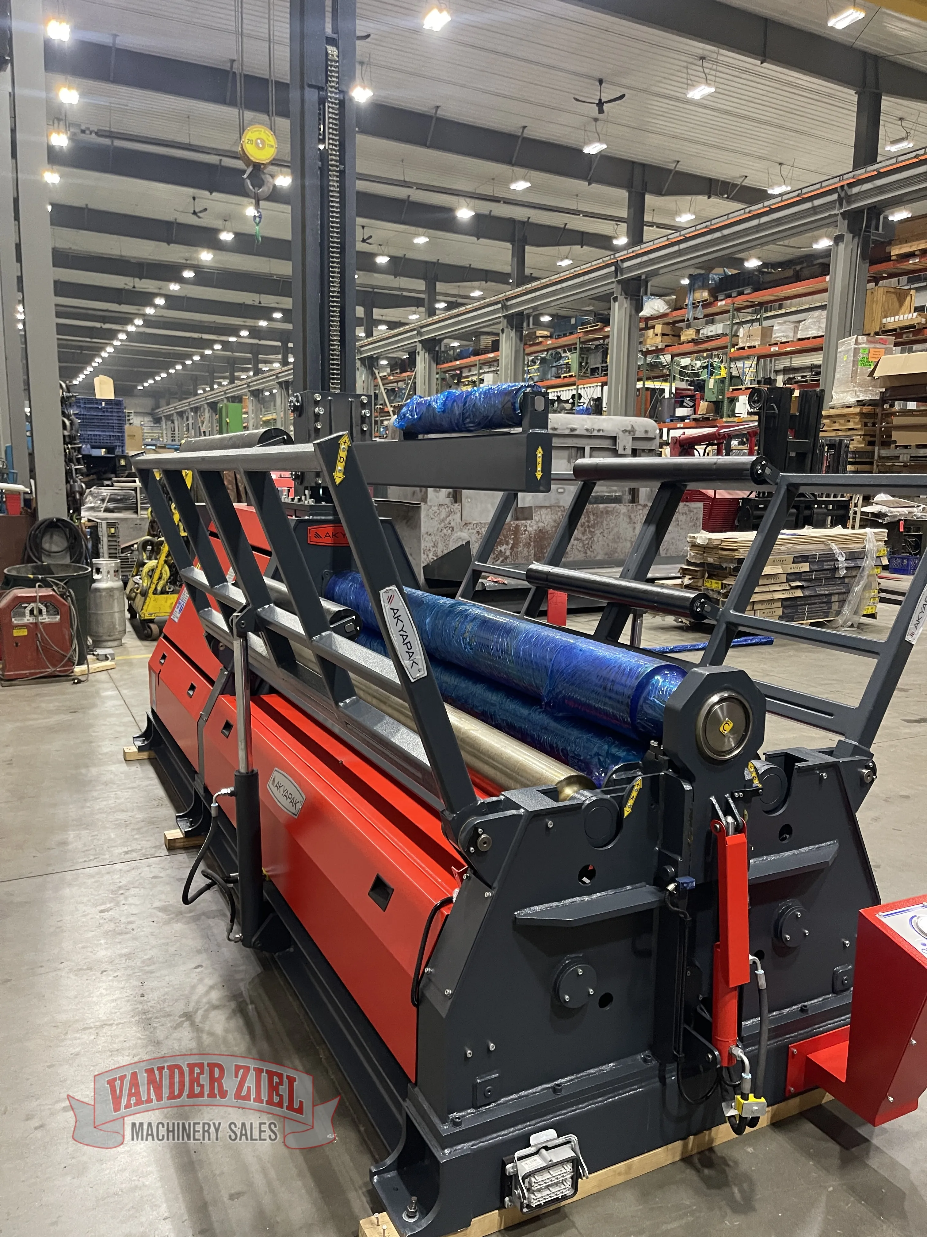 Akyapak 6' x 1/4" Plate Bending Roll, Model AHS 20/06 Top & Side Support - NEW - Prefetch Image 33696