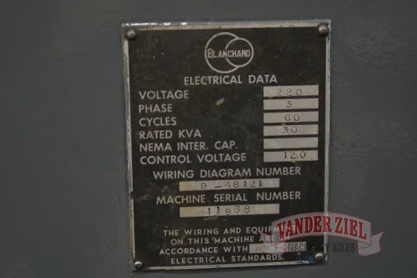 Blanchard 16" Rotary Grinder, Model 11 - Gallery Thumbnail 8