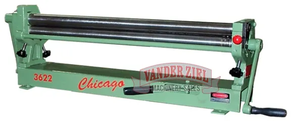 Chicago 36" x 22 GA Plate Roll, Model SR-3622 - NEW
