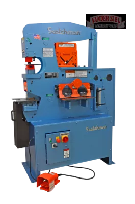 Scotchman 50 Ton Ironworker, Model 50514-EC with LED Lighting, 480 Volt / 3 Phase