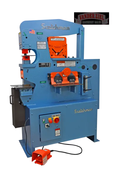 Scotchman 50 Ton Ironworker, Model 50514-EC with LED Lighting, 480 Volt / 3 Phase - Main Image 1