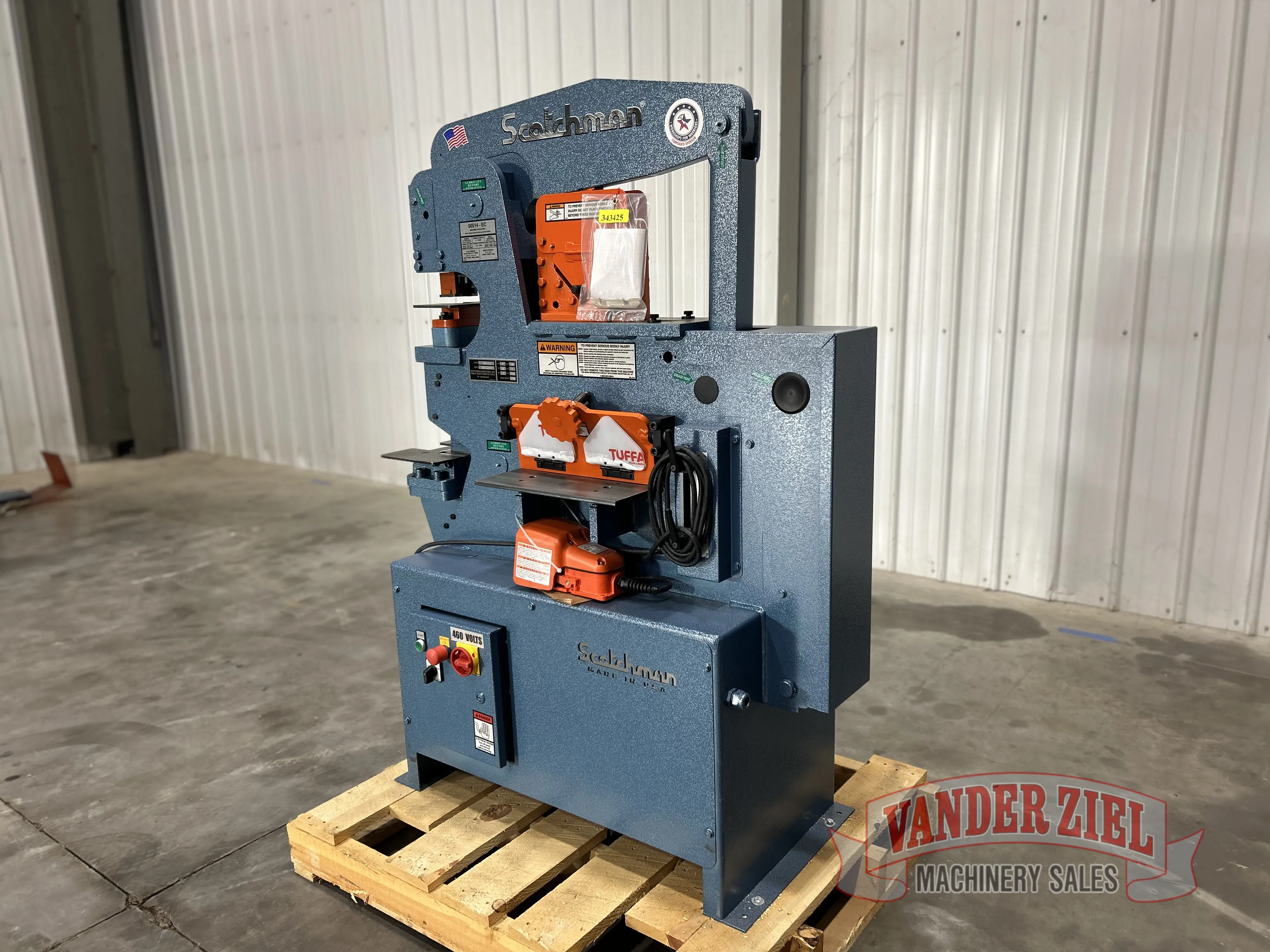Scotchman 50 Ton Ironworker, Model 50514-EC with LED Lighting, 480 Volt / 3 Phase - Prefetch Image 34845