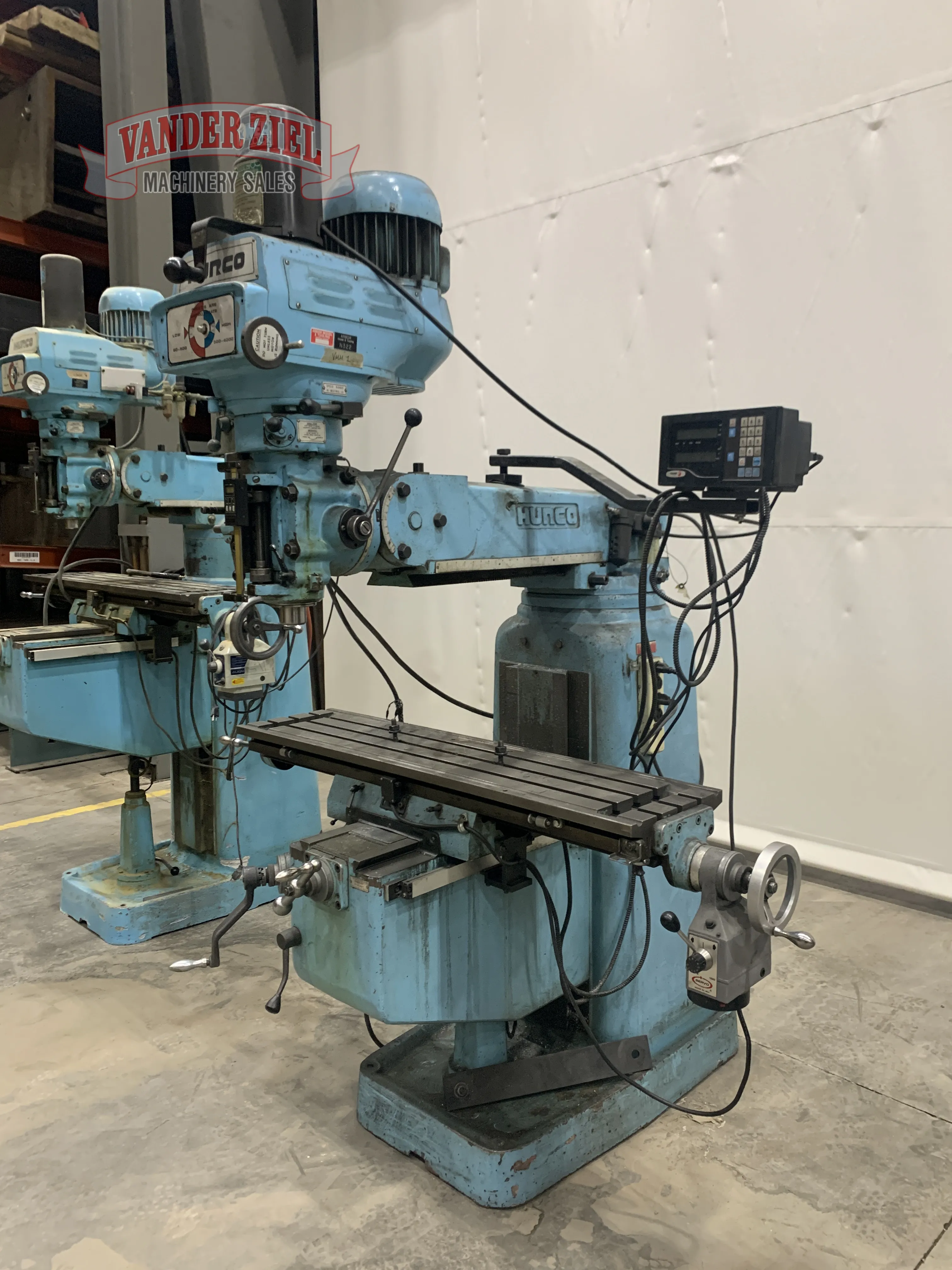 Hurco Vertical Knee Mill, 11” x 48” Table, Model SM-1 - Prefetch Image 34868