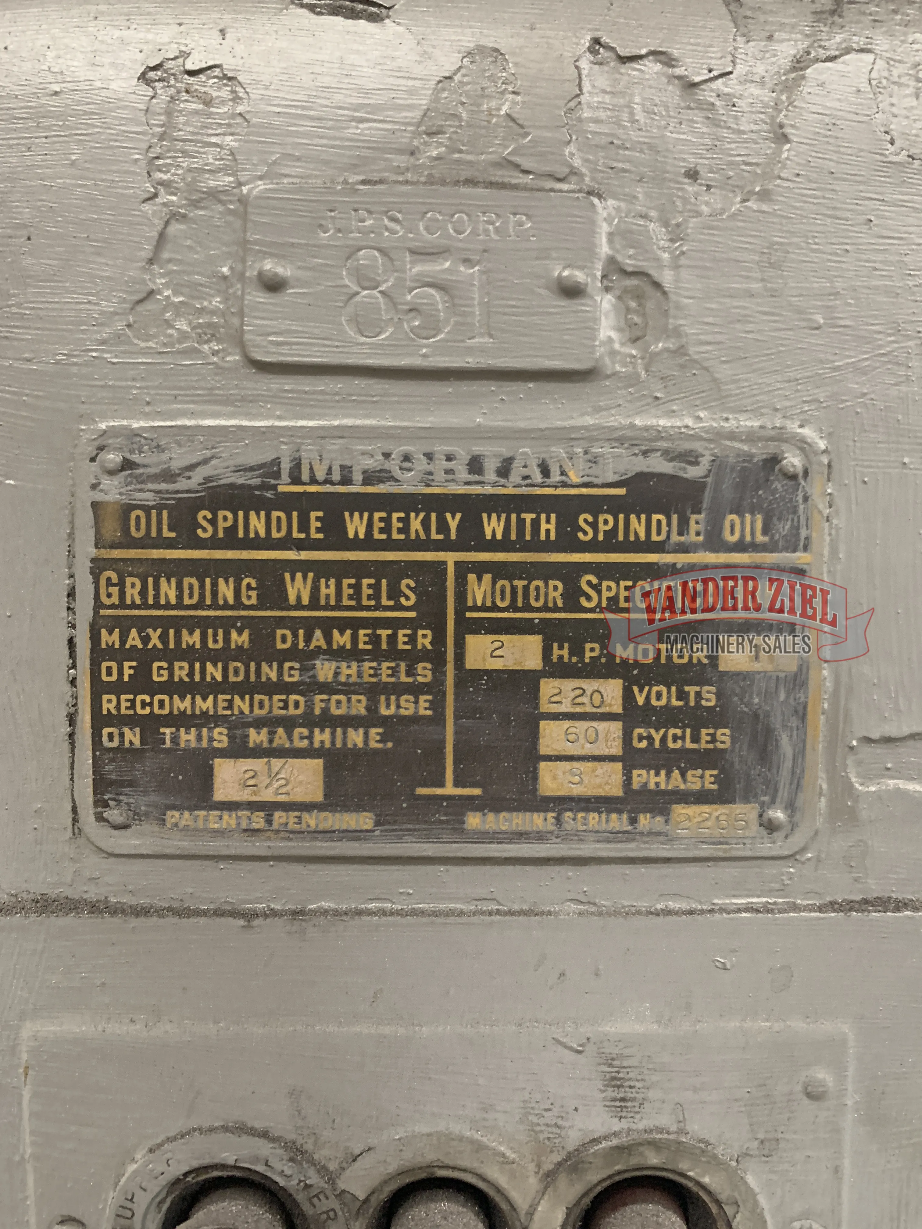 Boyar-Schultz No. 2 Profile Grinder - Prefetch Image 34928