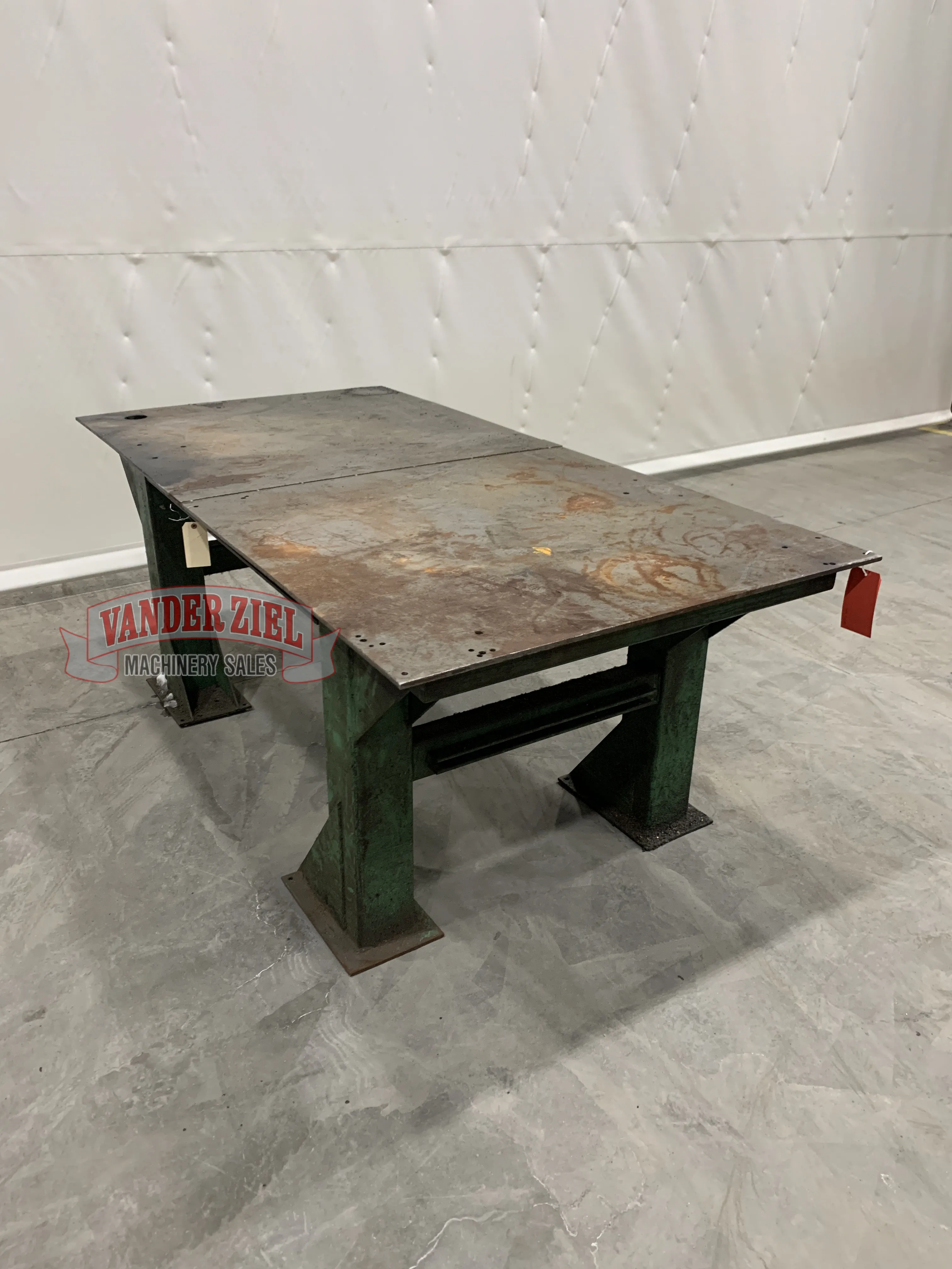 96 1/2" x 48 1/4" Welding Table, 36 1/2" High - Prefetch Image 35022