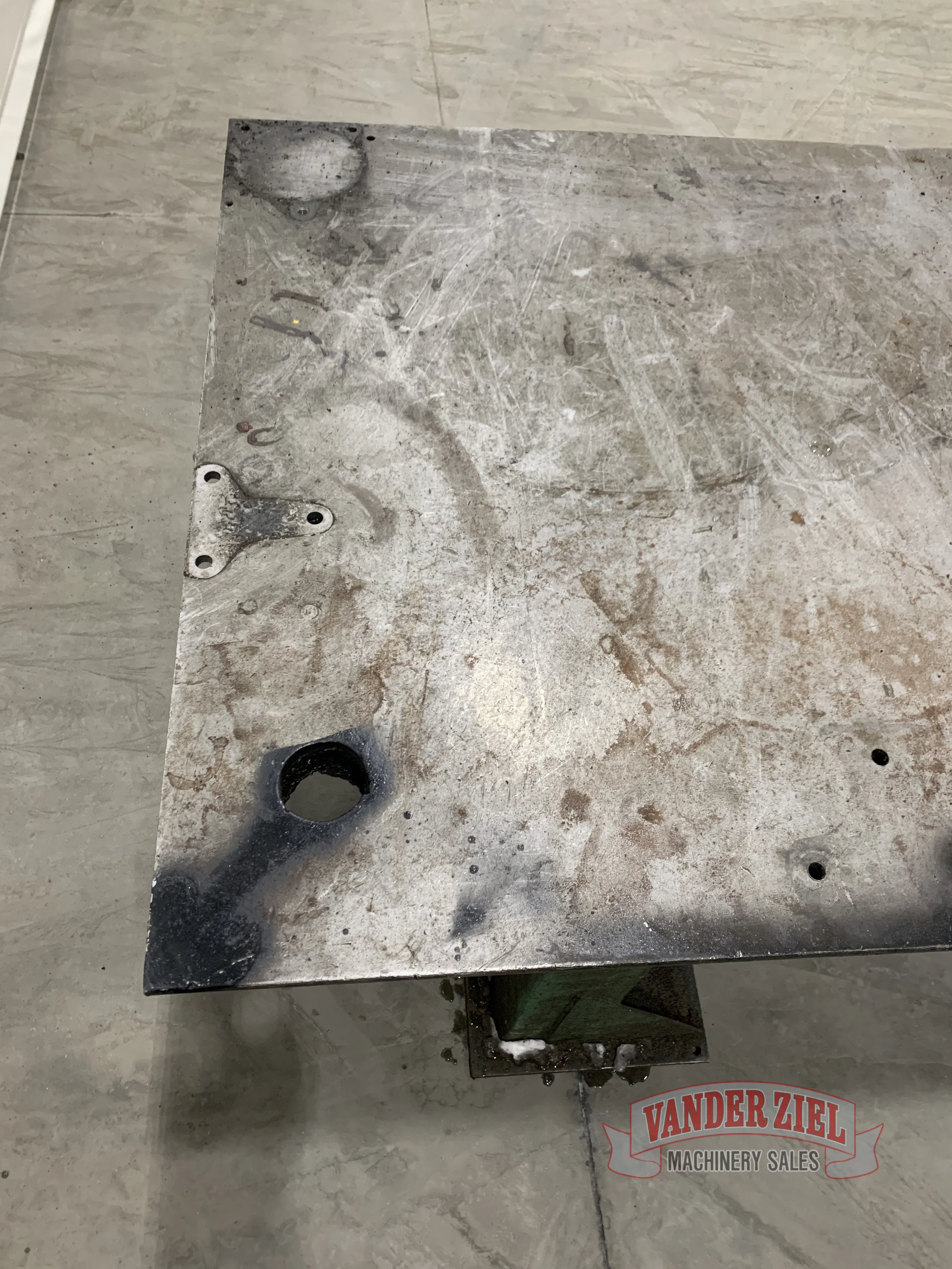96 1/2" x 48 1/4" Welding Table, 36 1/2" High - Prefetch Image 35023