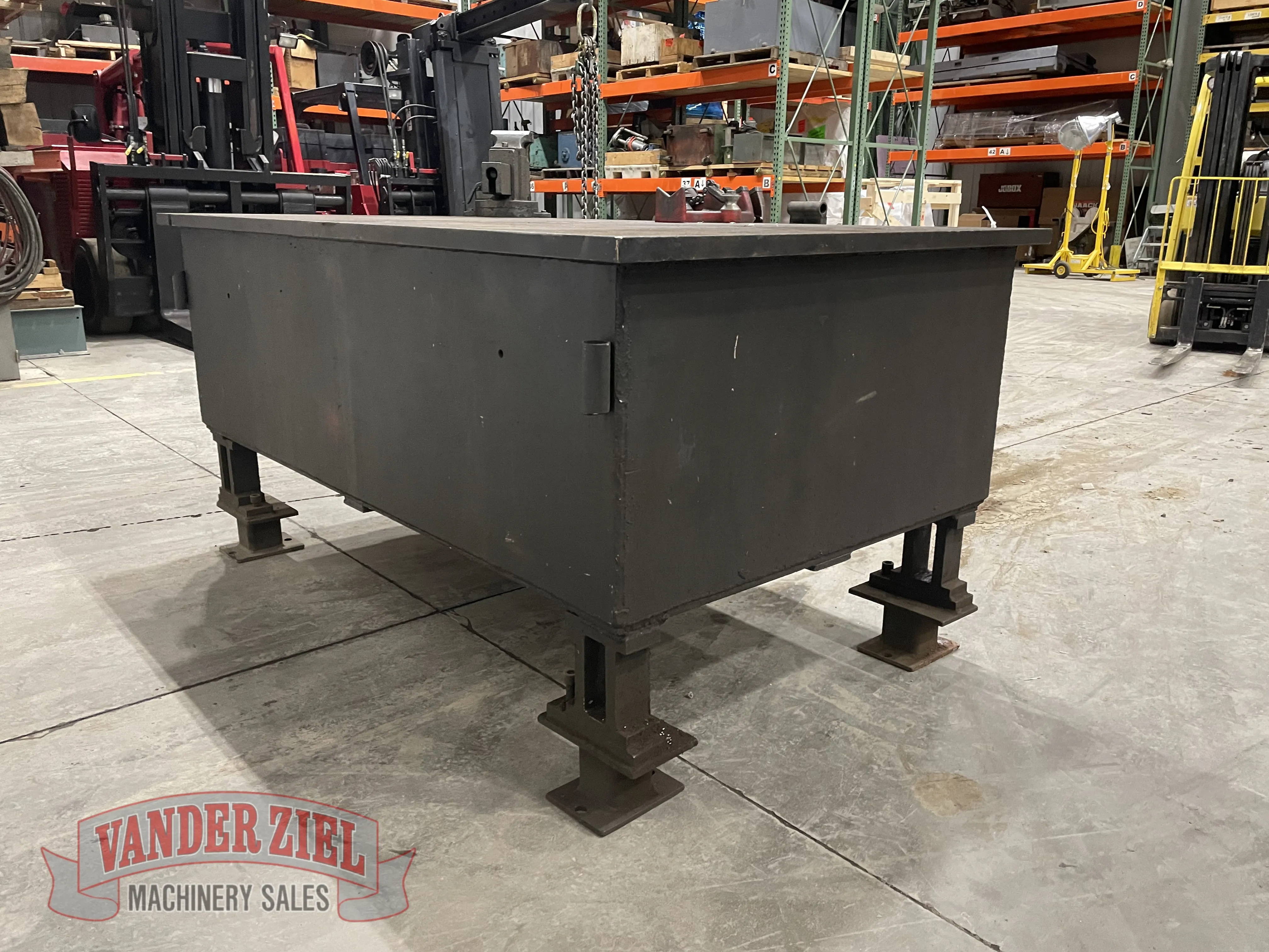 78" x 48" Welding Table, 38 1/2" High - Prefetch Image 35211
