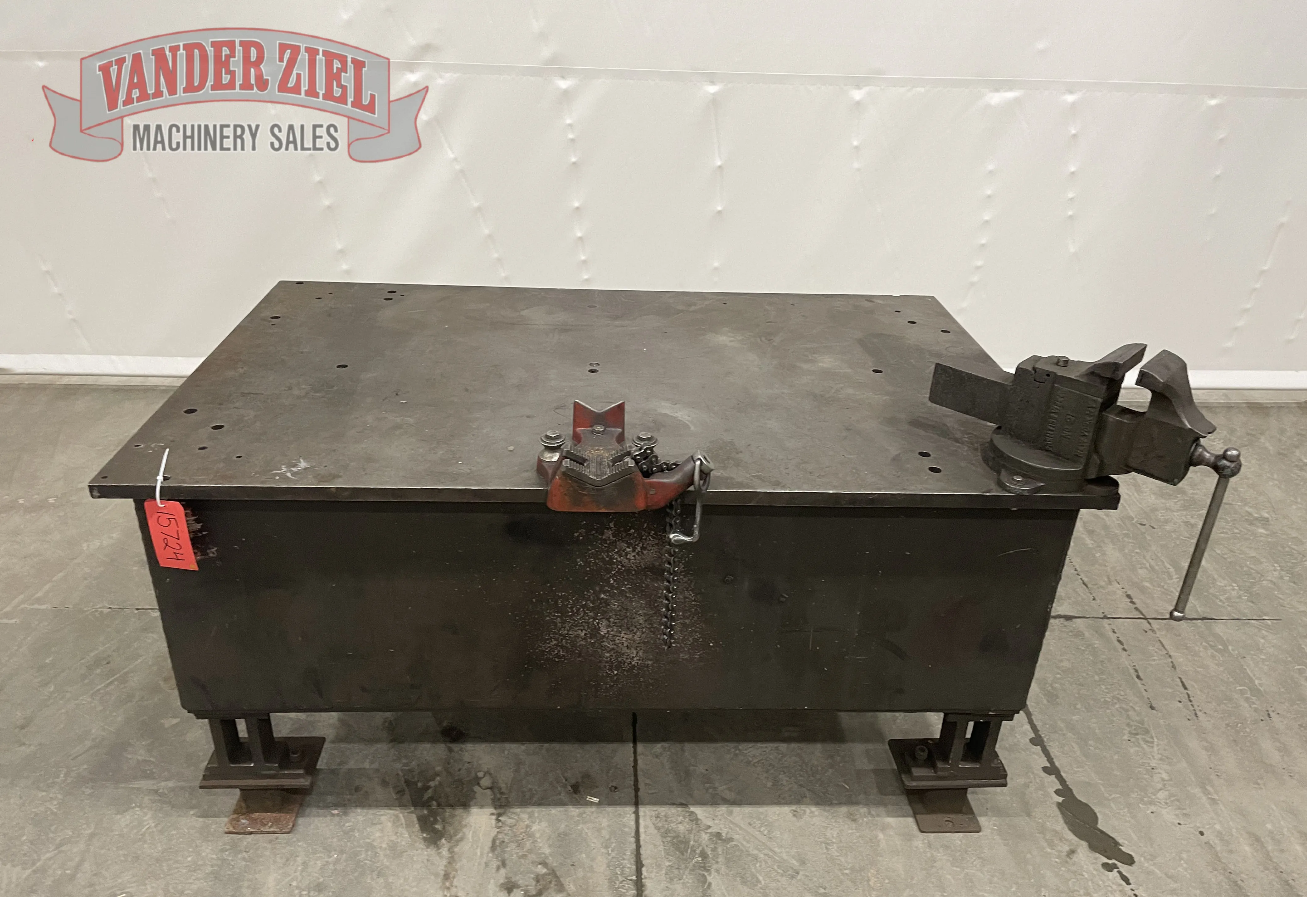 78" x 48" Welding Table, 38 1/2" High - Prefetch Image 35214
