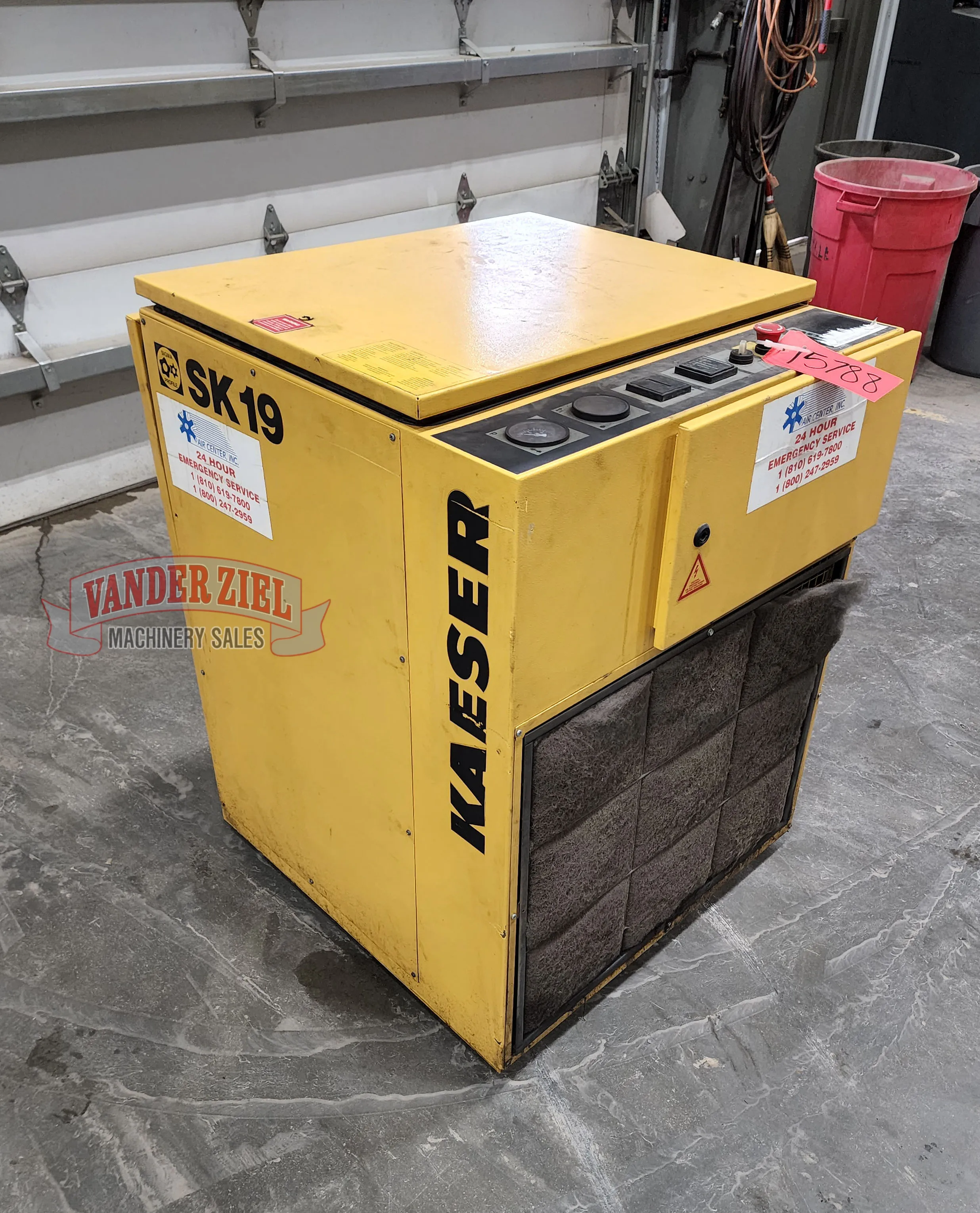 Kaeser Rotary Screw Air Compressor, Model SK-19 - Main Image 1
