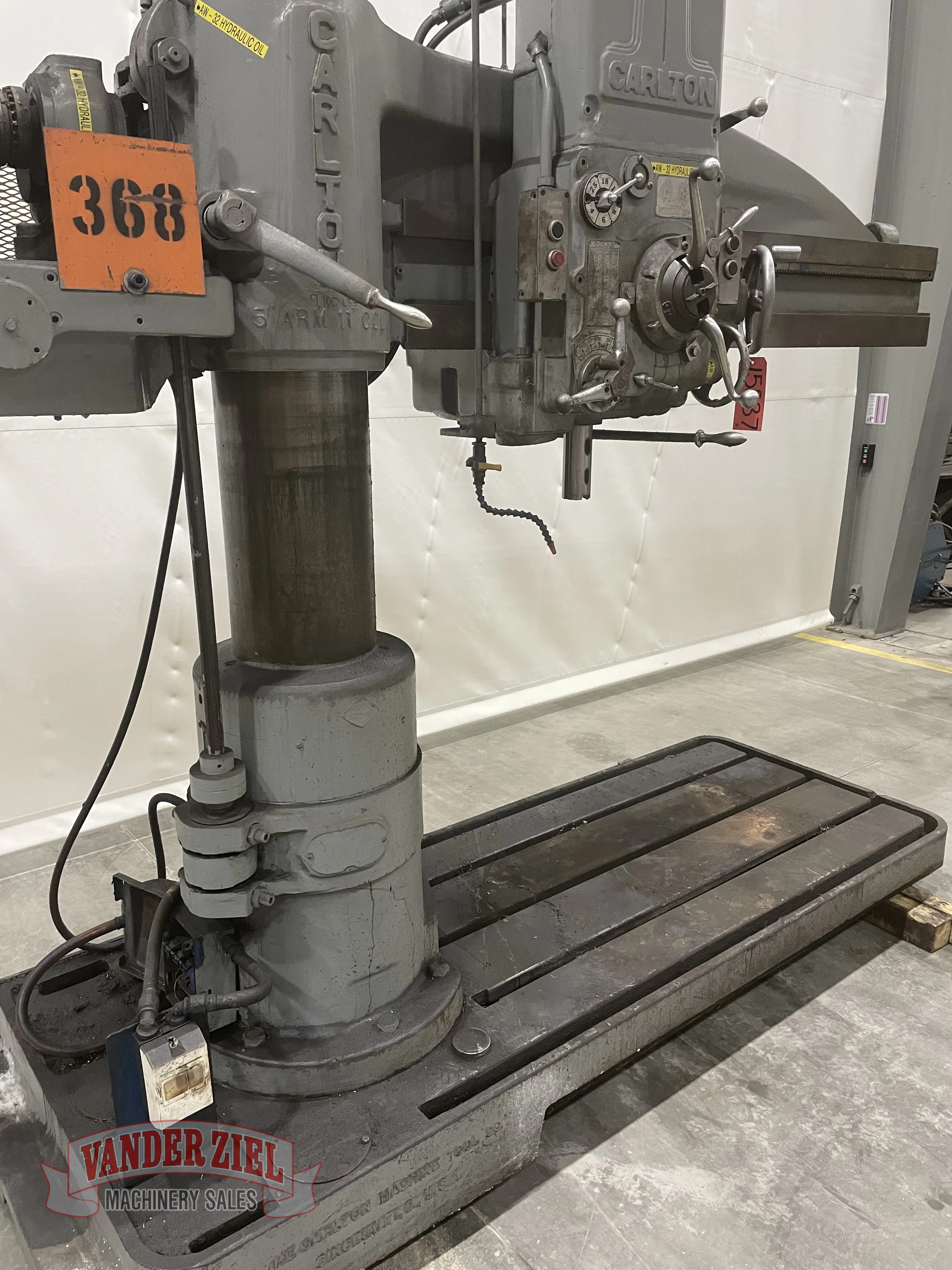 Carlton 5’ x 11” Radial Drill, Model 1A - Prefetch Image 35765