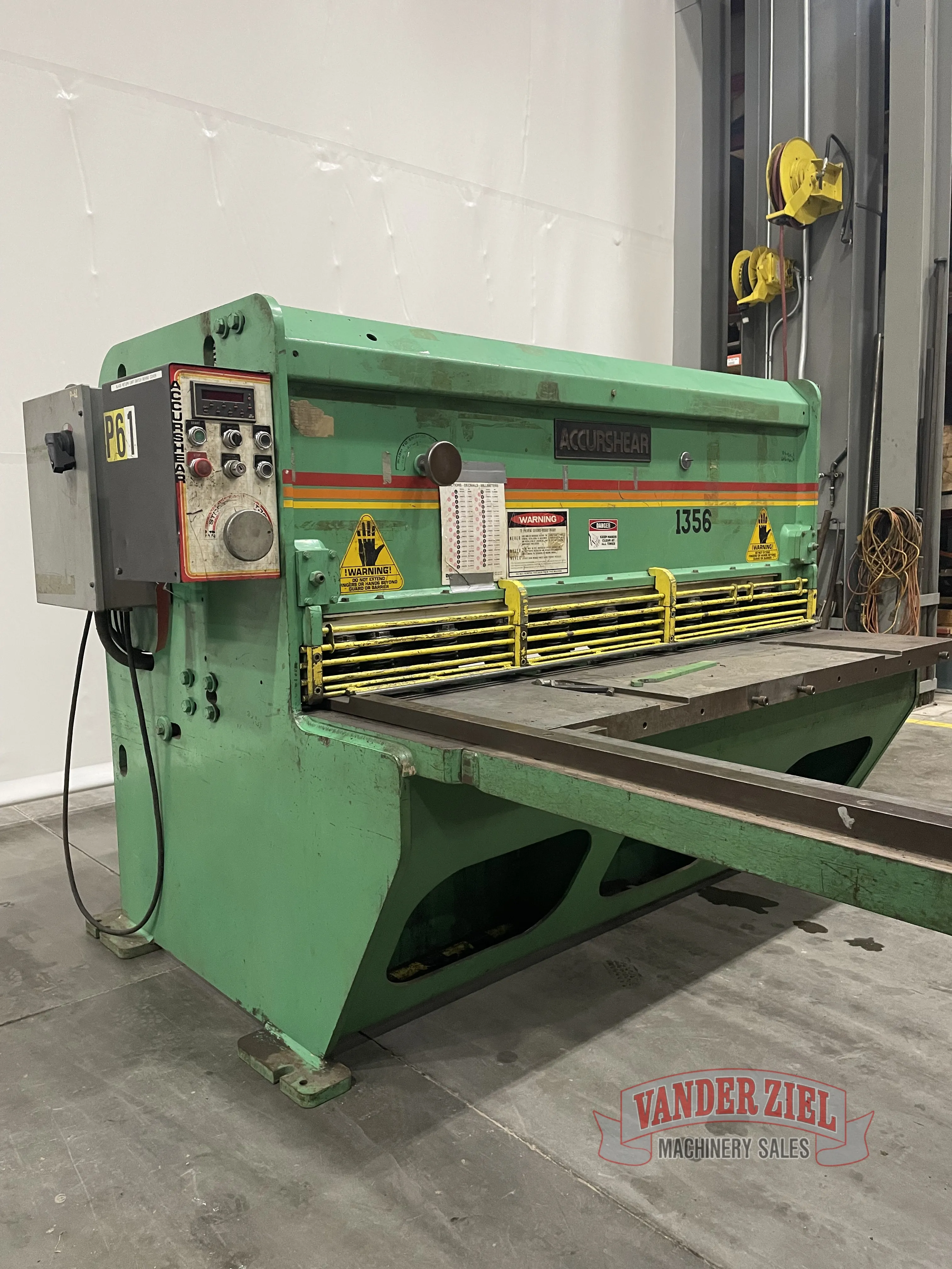Accurshear 6’ x 10 Gauge Low Profile Hydraulic Shear, Model 61356 - Prefetch Image 35808