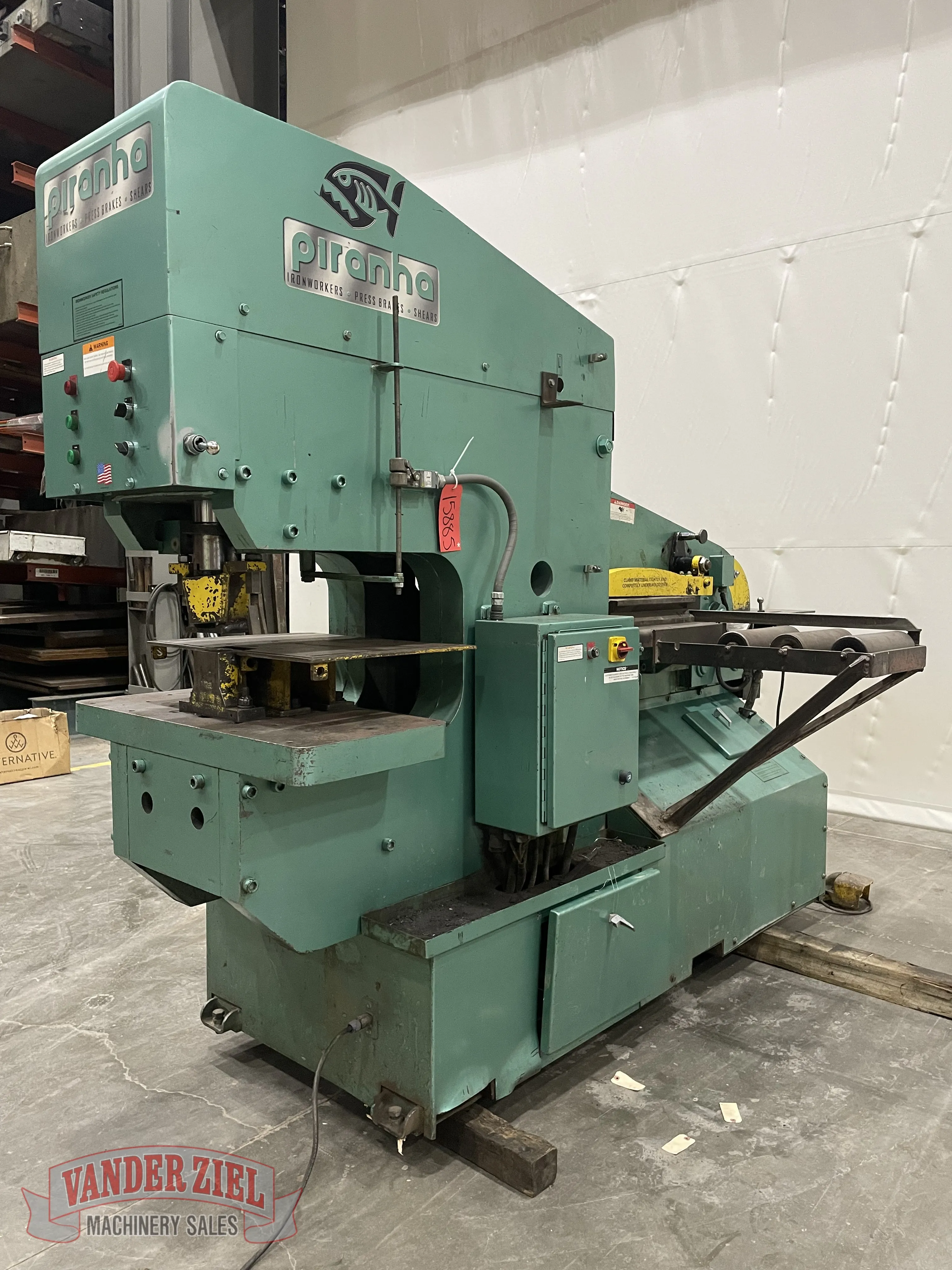 Piranha Model PII-110, 110-Ton Dual Operator Hydraulic Ironworker - Main Image 1