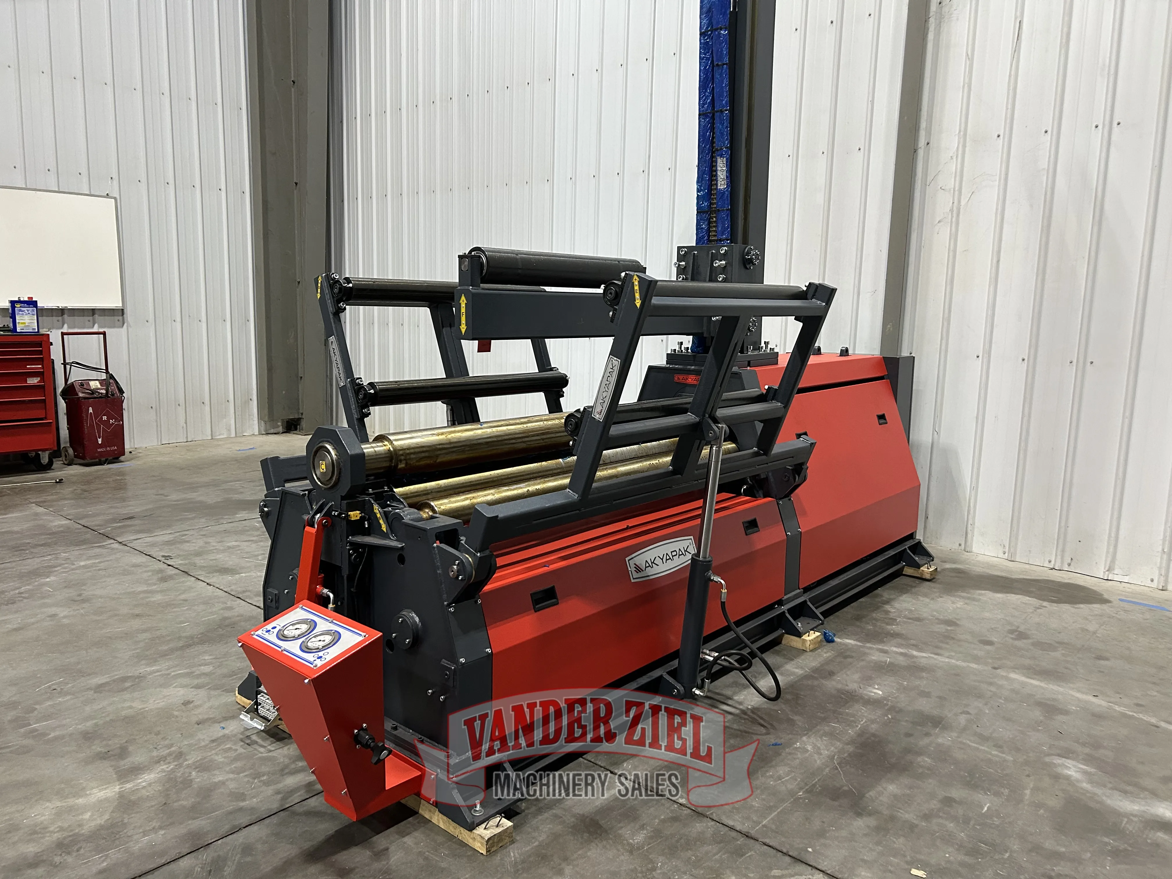Akyapak 5' x 1/4" Four Roll Hydraulic Plate Bending Roll with Top and Side Supports, Model AHS 15/04 - NEW - Main Image 1