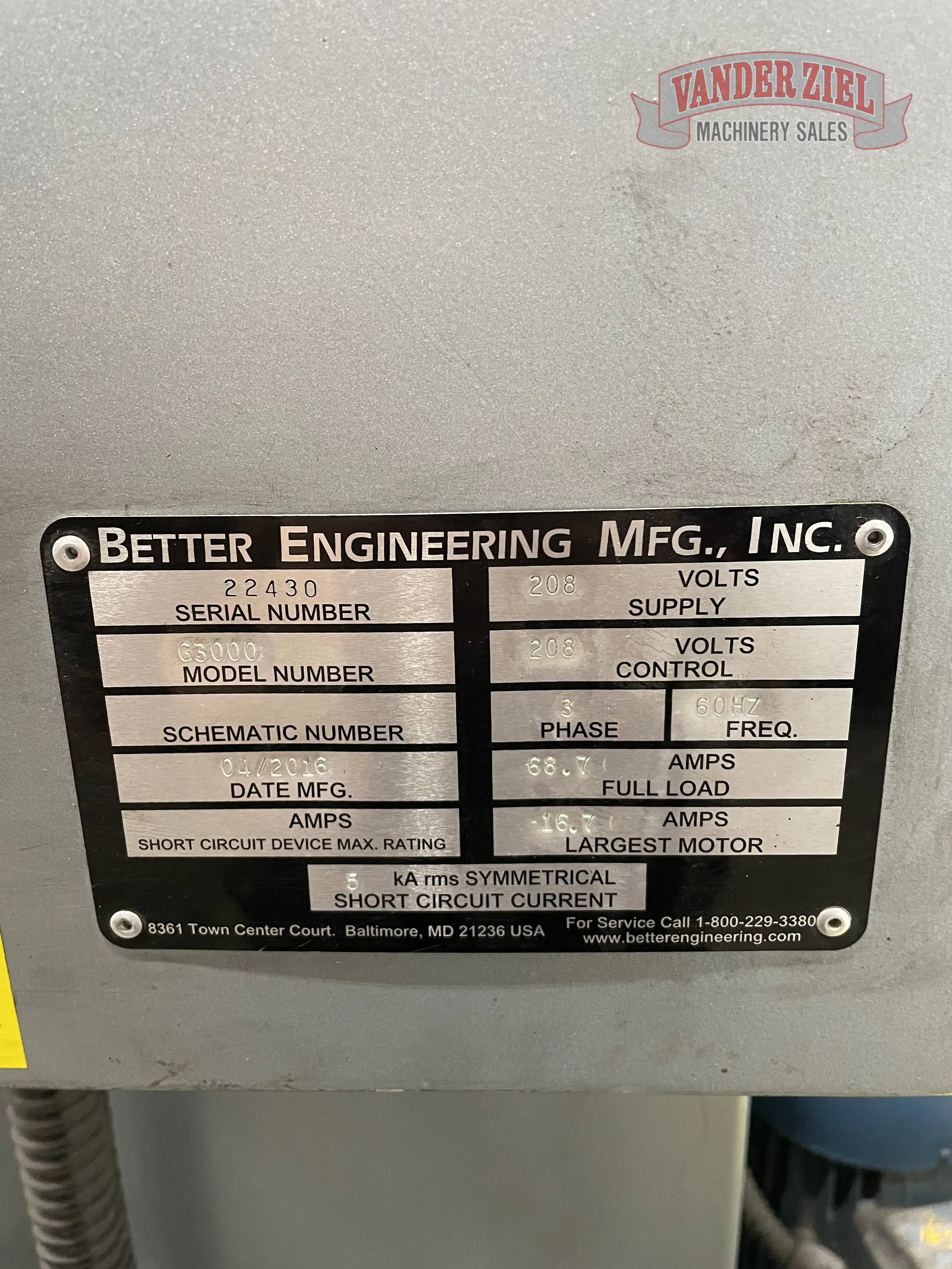 Better Engineering Parts Washer, Model 63000 - Prefetch Image 36222