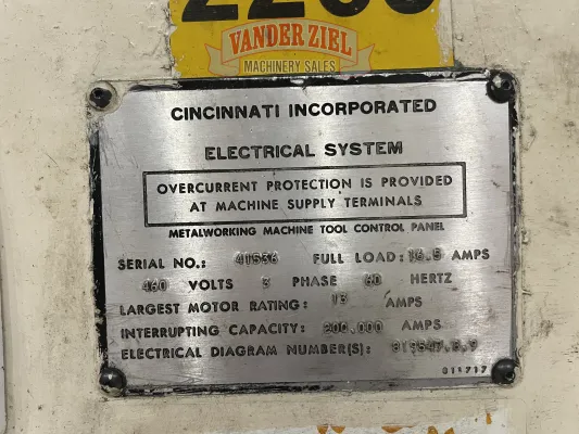 Cincinnati 8’ x 135 Ton Mechanical Press Brake, Series 5 x 6 - Gallery Thumbnail 8