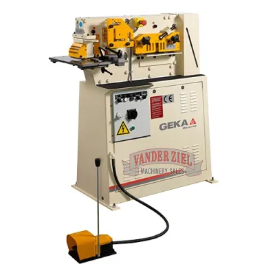Geka Microcrop 40 Ton Single Cylinder Ironworker - NEW
