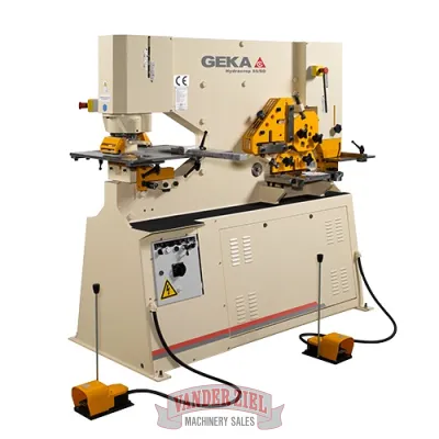 Geka Hydracrop 55/110 60 Ton Dual Cylinder Ironworker - NEW