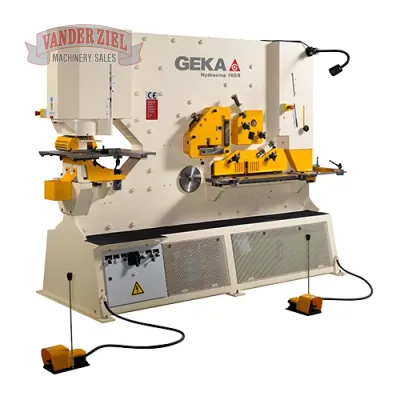 Geka Hydracrop 165/300 185 Ton Dual Cylinder Ironworker - NEW