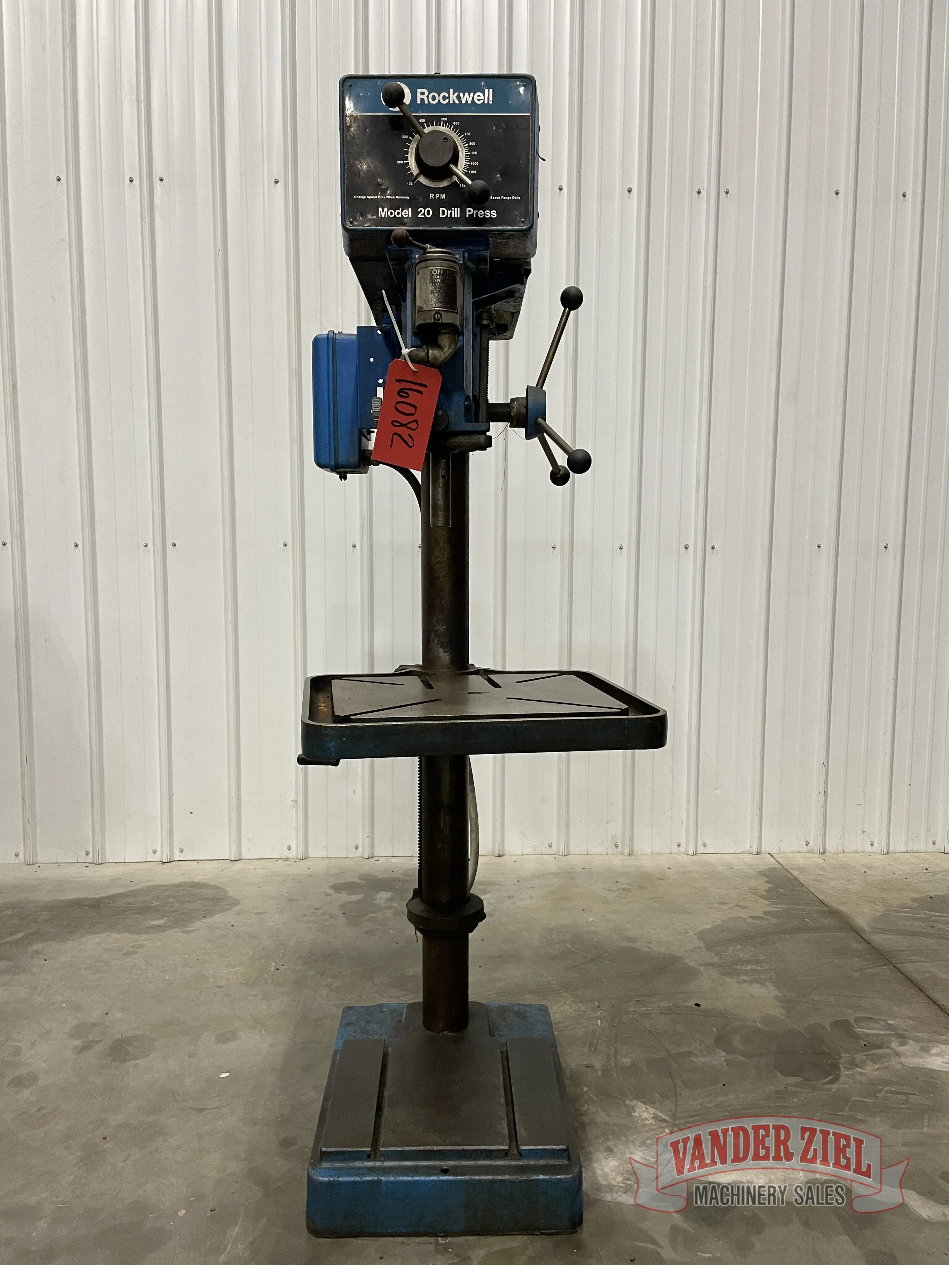 Rockwell Delta 20” Drill Press, Model 70-6X0 - Main Image 1