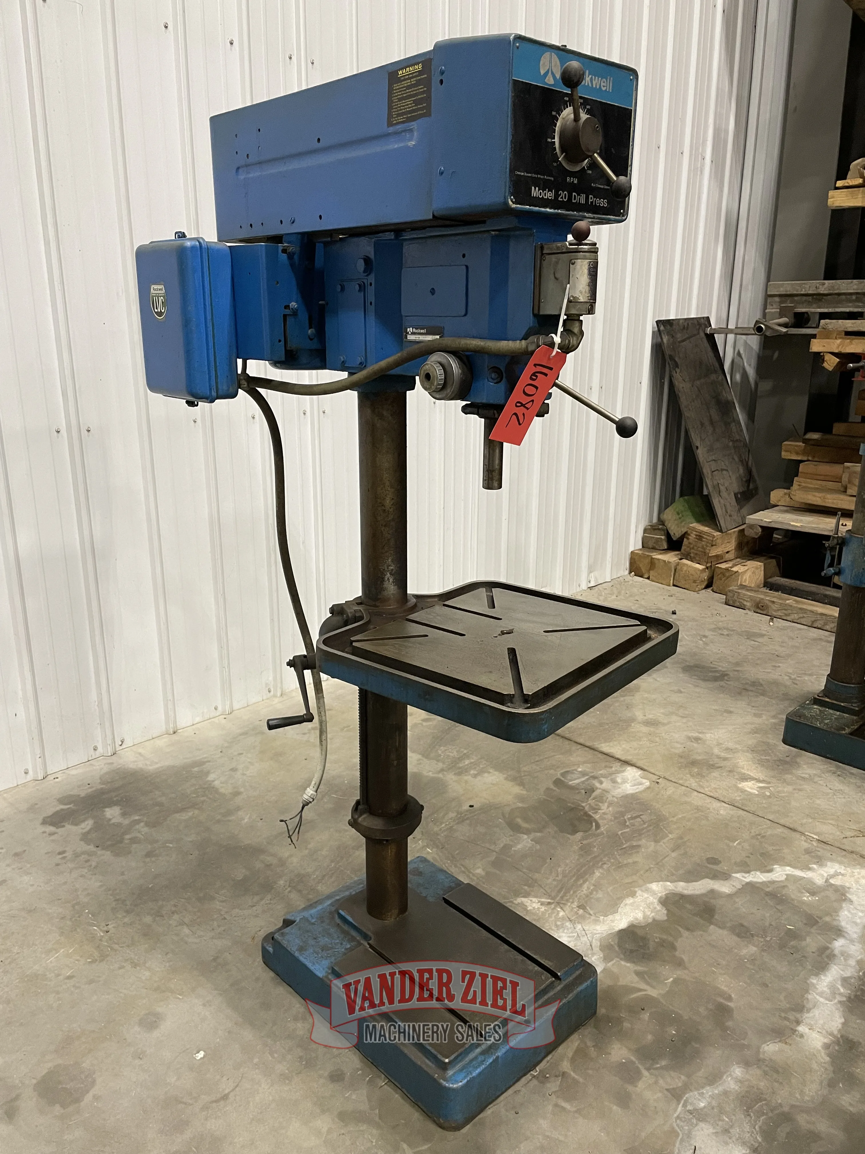 Rockwell Delta 20” Drill Press, Model 70-6X0 - Prefetch Image 37220