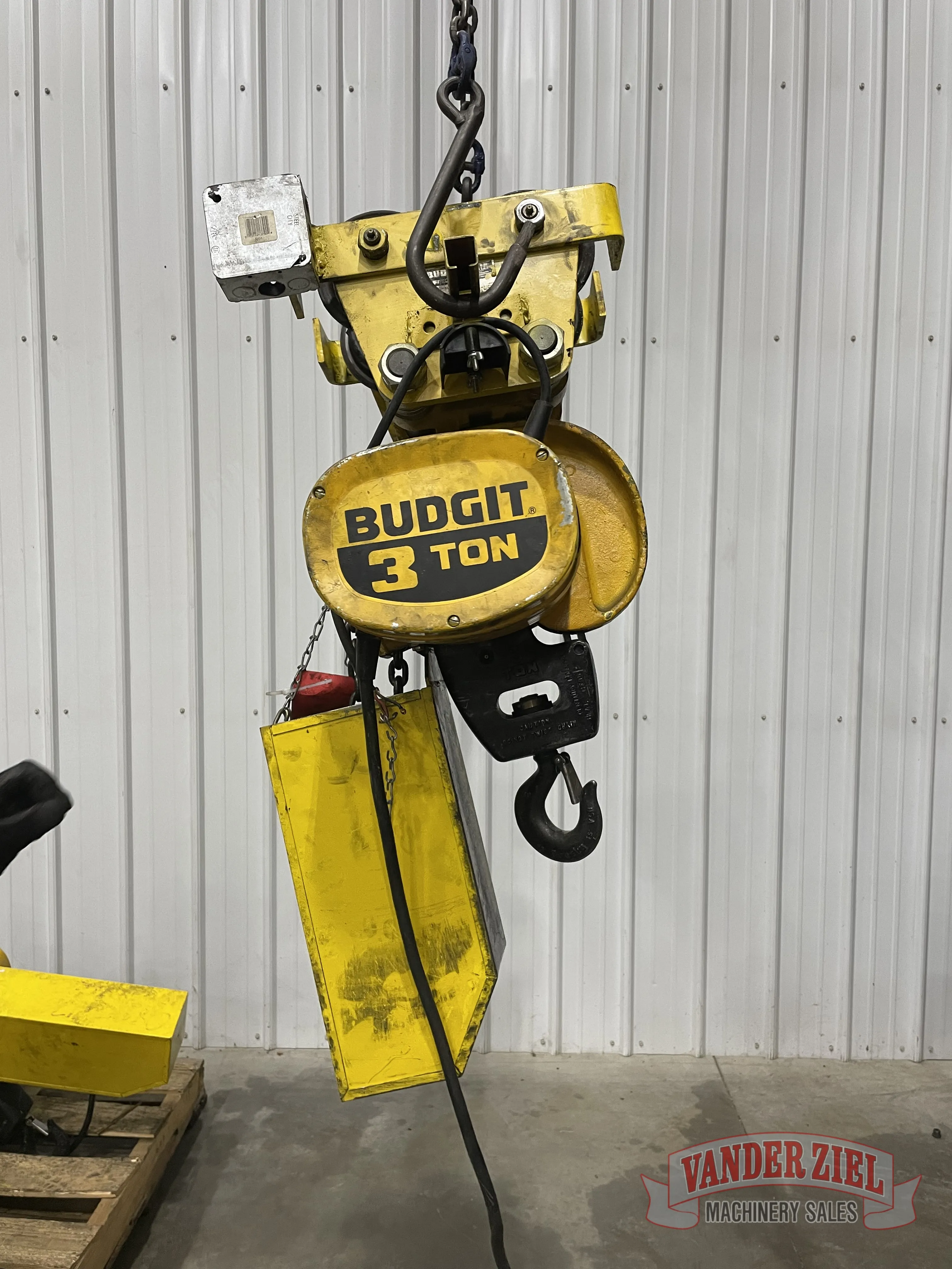 Budgit 3 Ton Chain Hoist with Trolley - Main Image 1