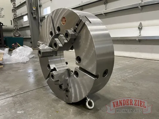 BTC 25" Three Jaw Manual Chuck, 12.5" Bore - NEW - Gallery Thumbnail 3