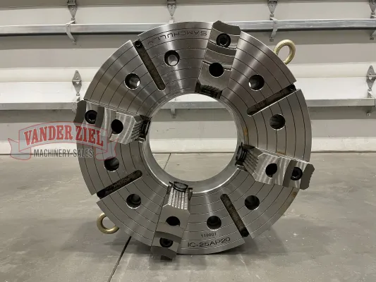 Samchully 25” Four Jaw Scroll Chuck, 8 1/2" Bore - NEW - Gallery Thumbnail 8