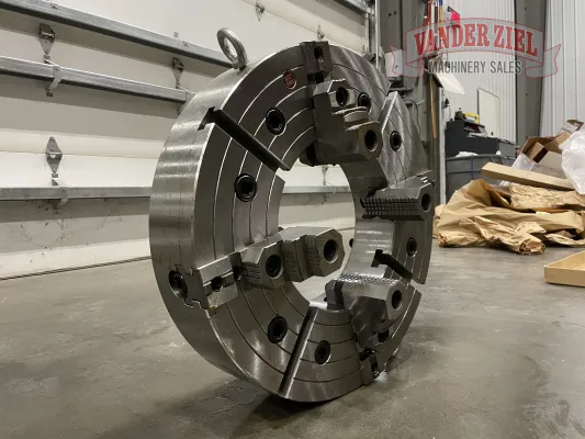 BTC 25" Four Jaw Manual Chuck, 12.5" Bore - NEW - Gallery Thumbnail 2