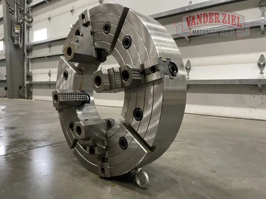BTC 25" Four Jaw Manual Chuck, 12.5" Bore - NEW - Gallery Thumbnail 3