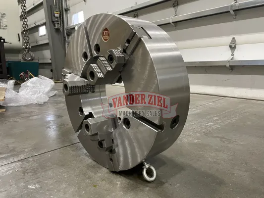 BTC 25” Three Jaw Scroll Chuck, 12.5" Bore – NEW - Gallery Thumbnail 3