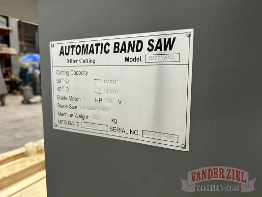 Marvel Spartan Model SA330WPC Horizontal Saw - NEW - Gallery Thumbnail 18