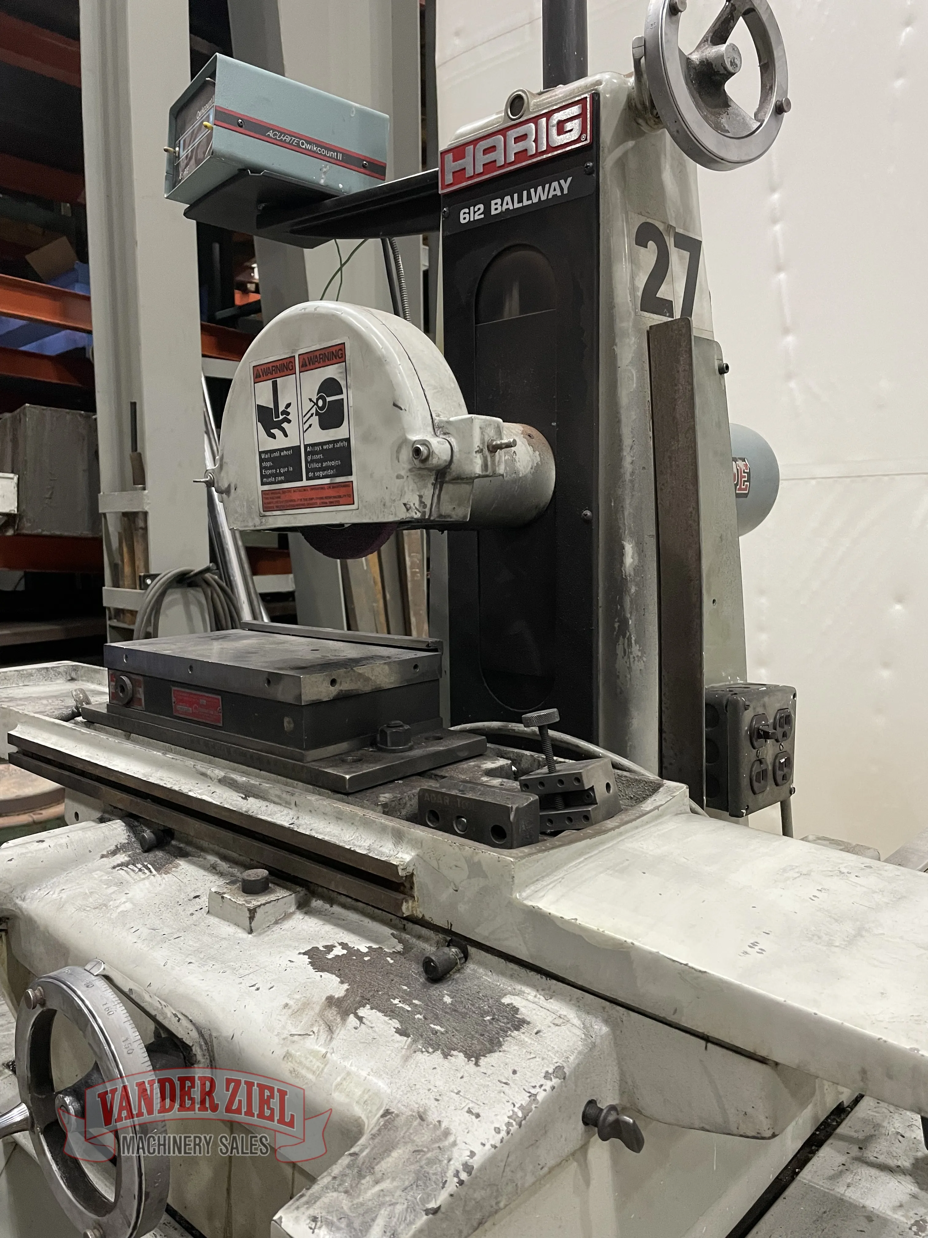 Harig 6” x 12” Ballway Surface Grinder, Model 612 - Prefetch Image 38448