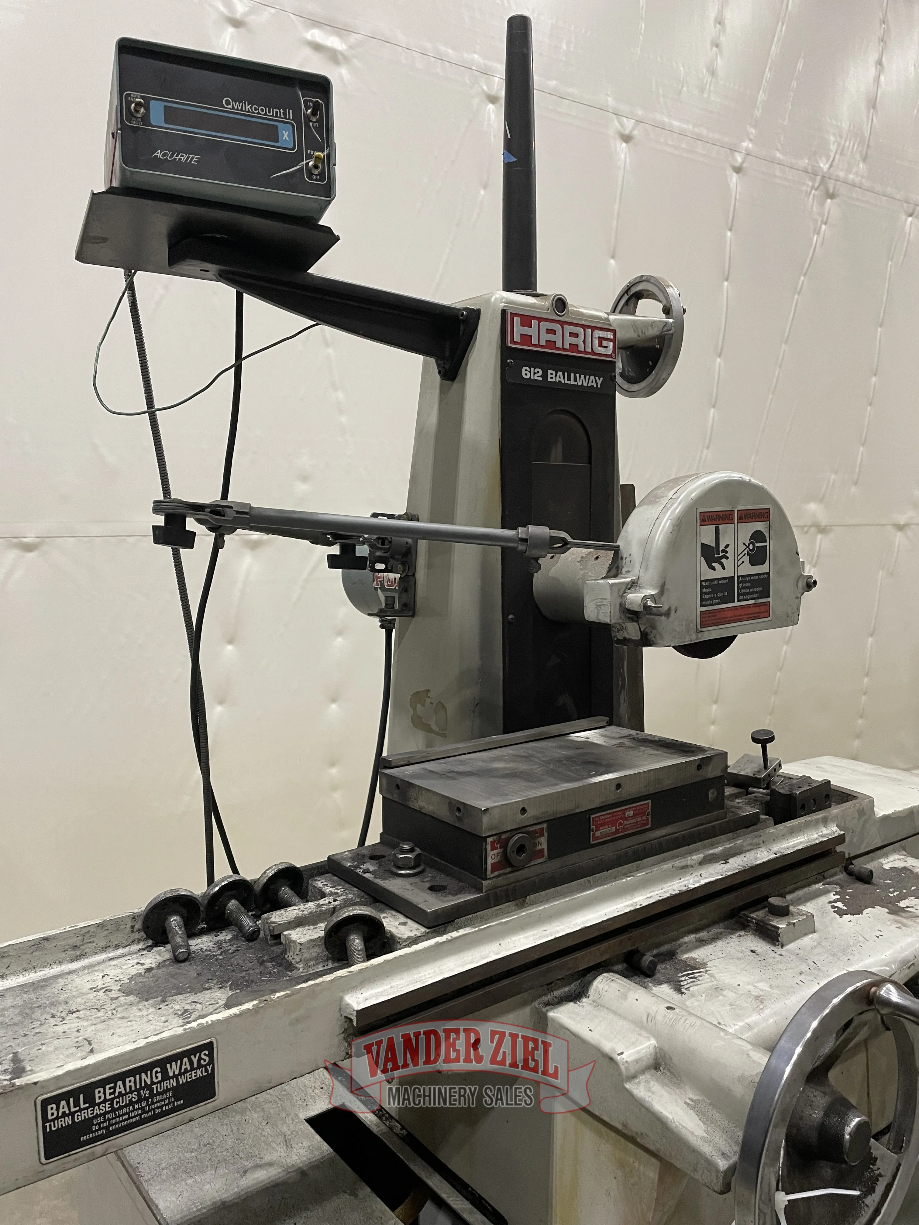 Harig 6” x 12” Ballway Surface Grinder, Model 612 - Prefetch Image 38449