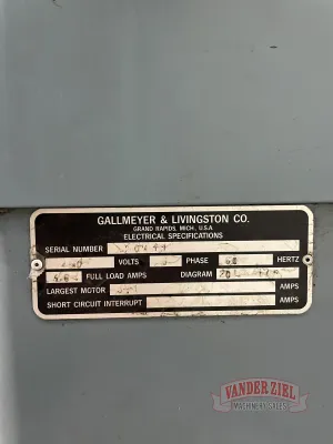 Gallmeyer & Livingston 6” x 18” Hand Feed Surface Grinder, Model #20 - Gallery Thumbnail 8