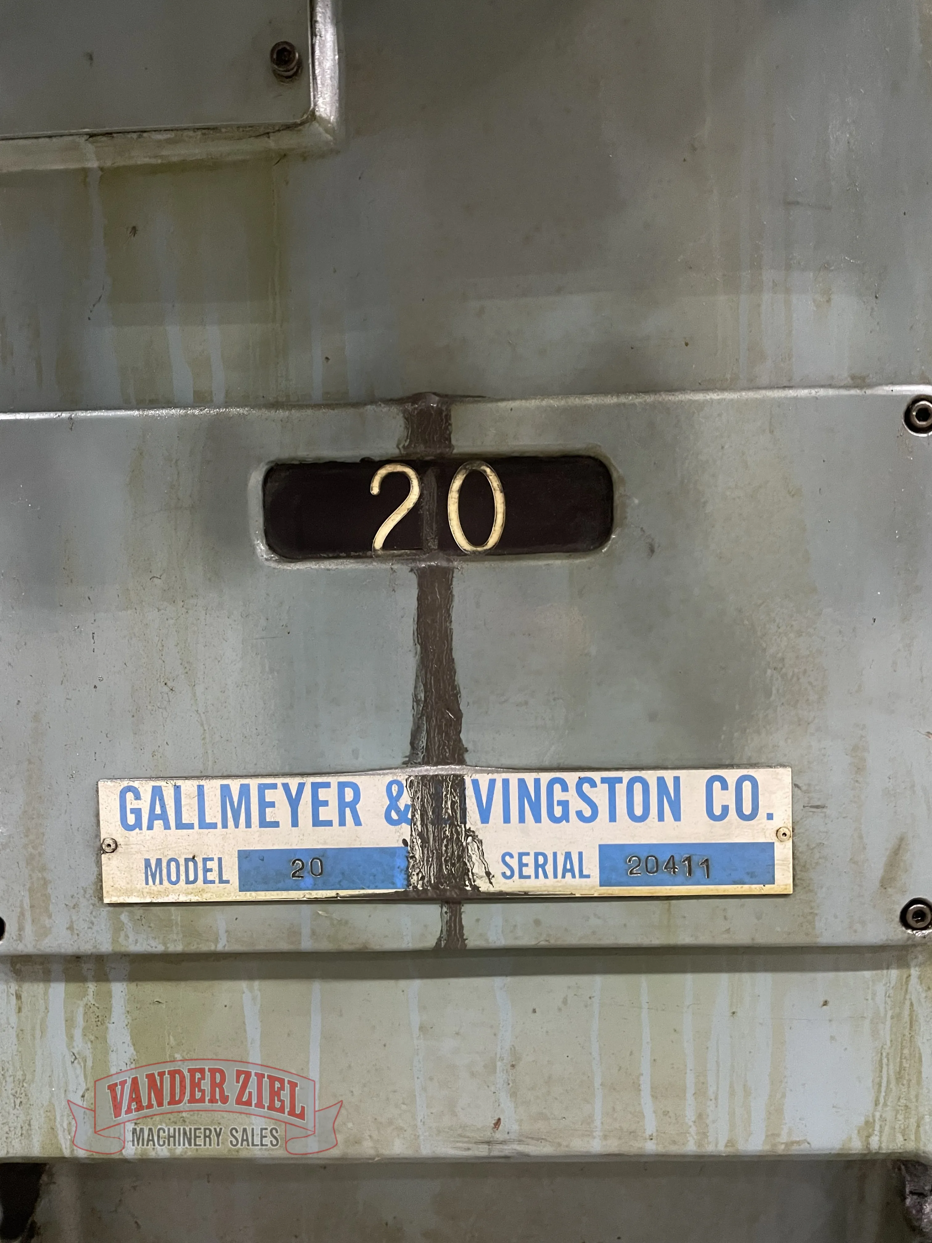 Gallmeyer & Livingston 6” x 18” Hand Feed Surface Grinder, Model #20 - Prefetch Image 38528