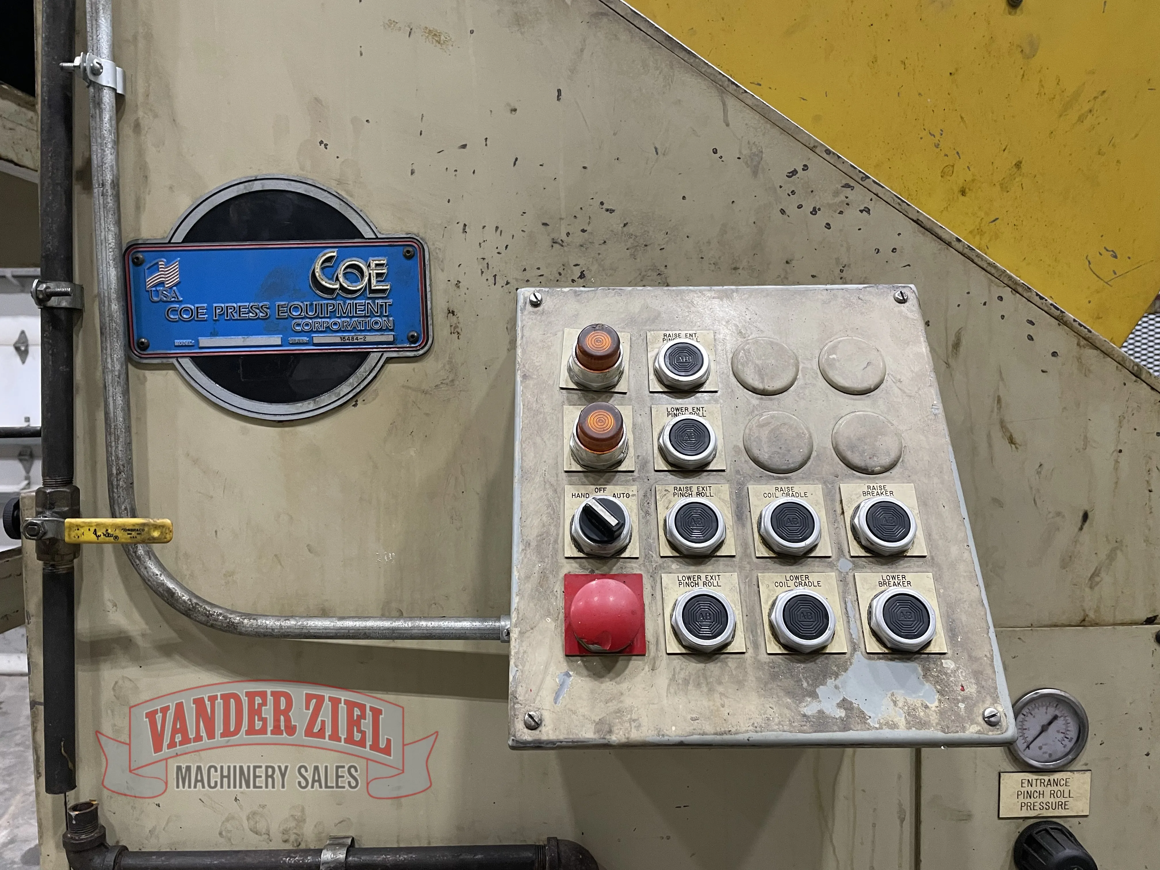Coe 36" x 3/16" x 20,000-Lb Coil Servo Feed Line - Prefetch Image 38683