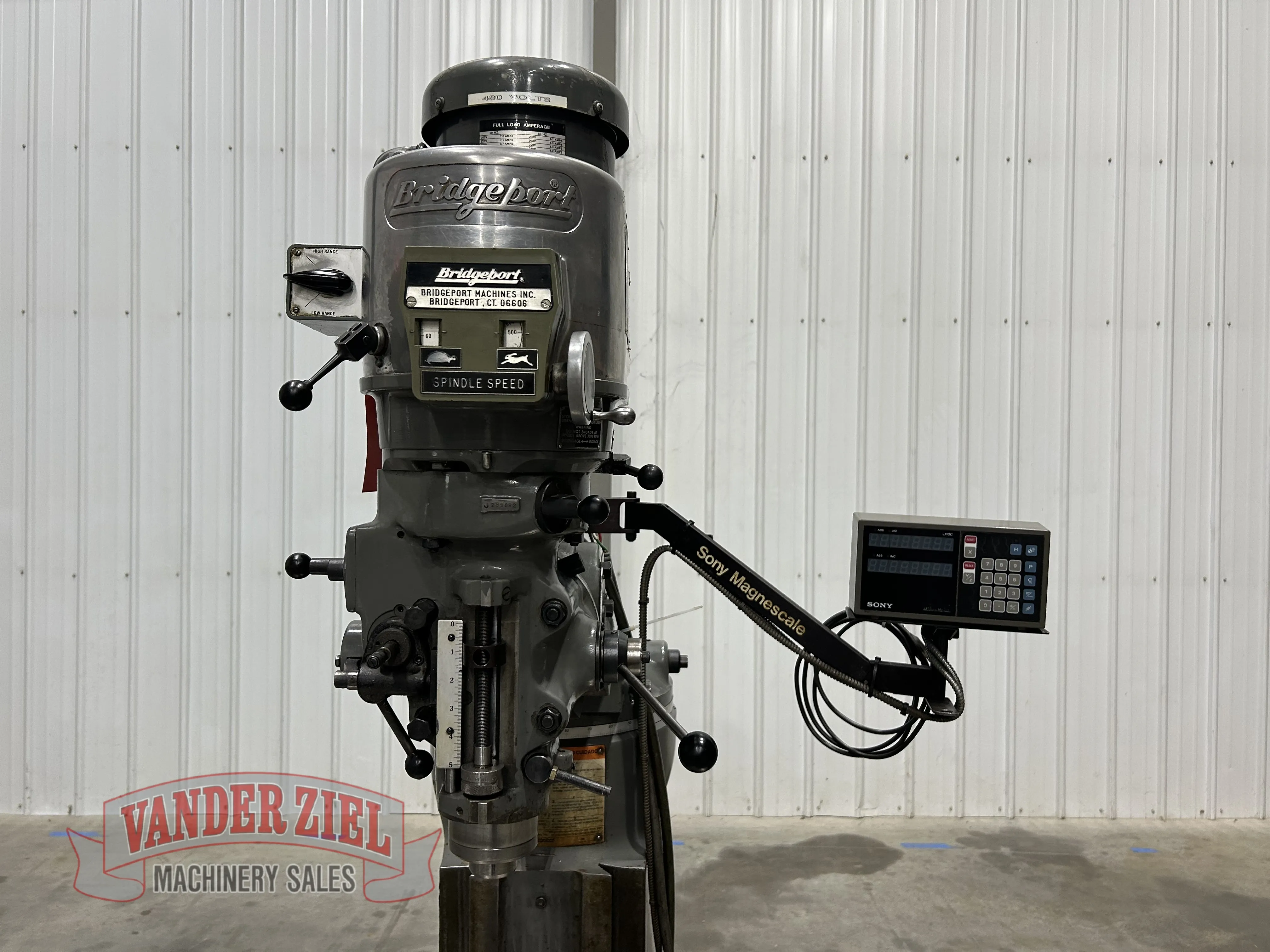 Bridgeport Series I Vertical Mill, 9" x 48" Table, 2 HP - Prefetch Image 38709