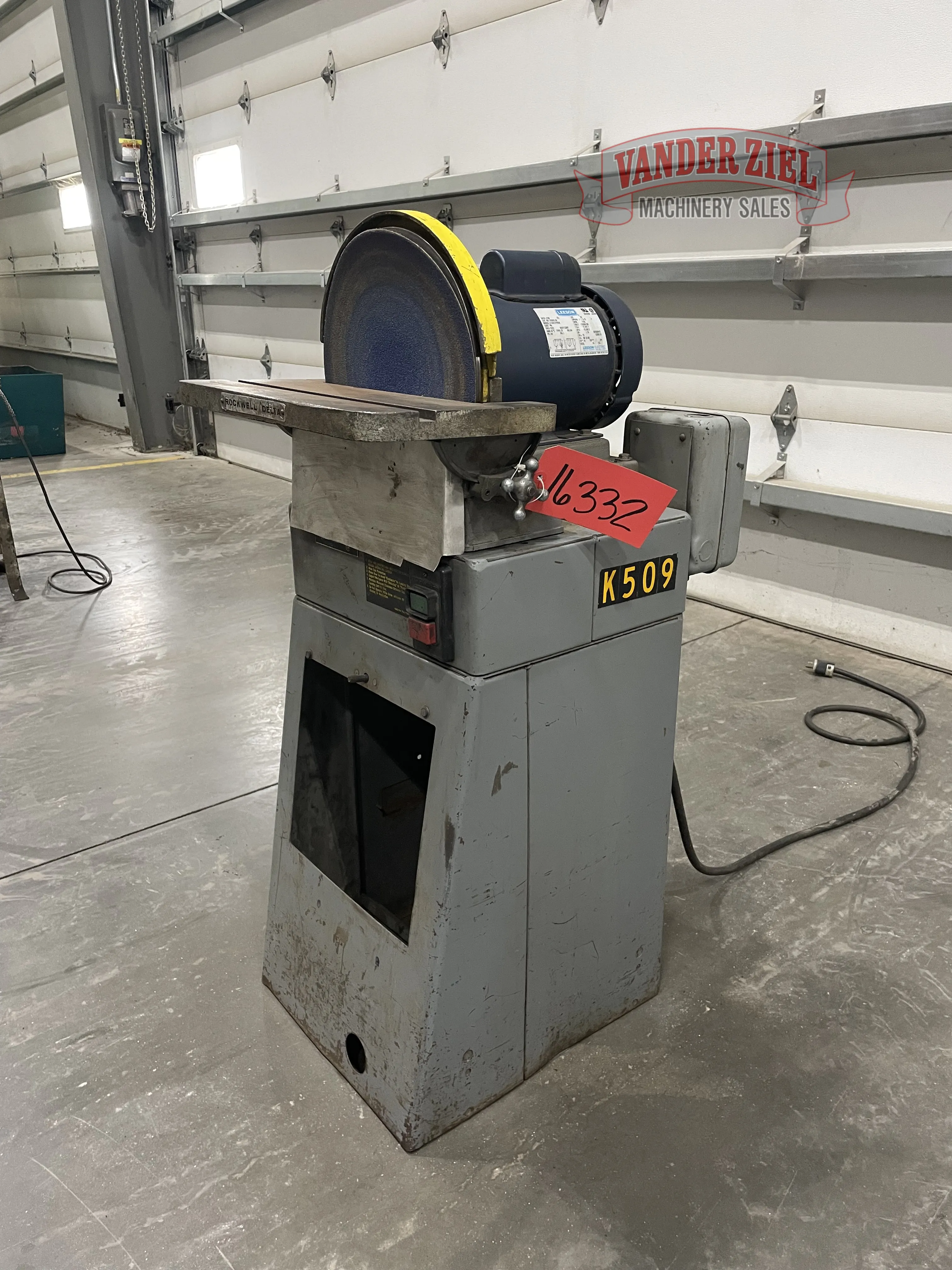 Rockwell Delta 12" Disc Sander, Model 31-122 - Main Image 1