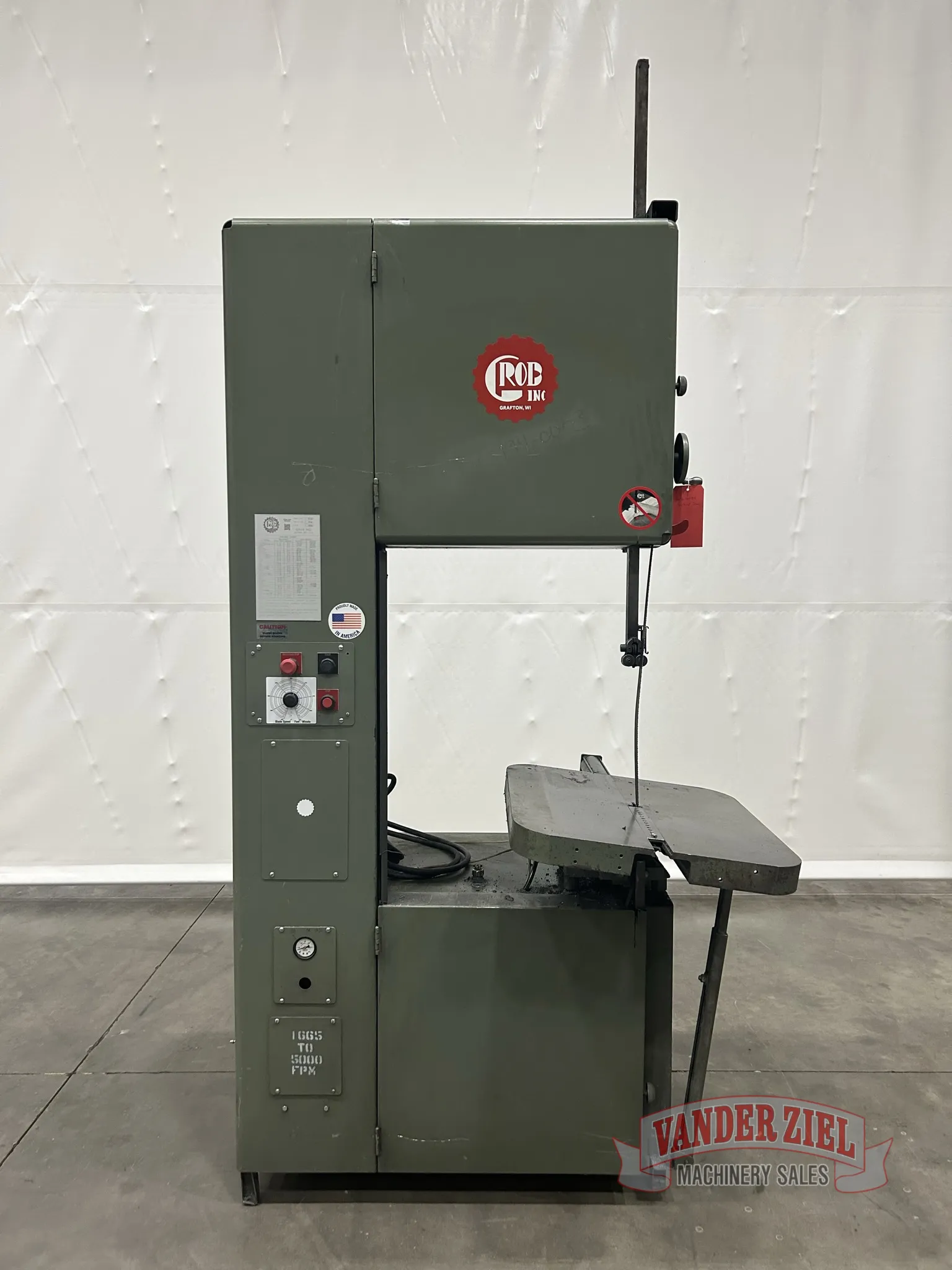 Grob 4V-24 Vertical Bandsaw - Prefetch Image 39048