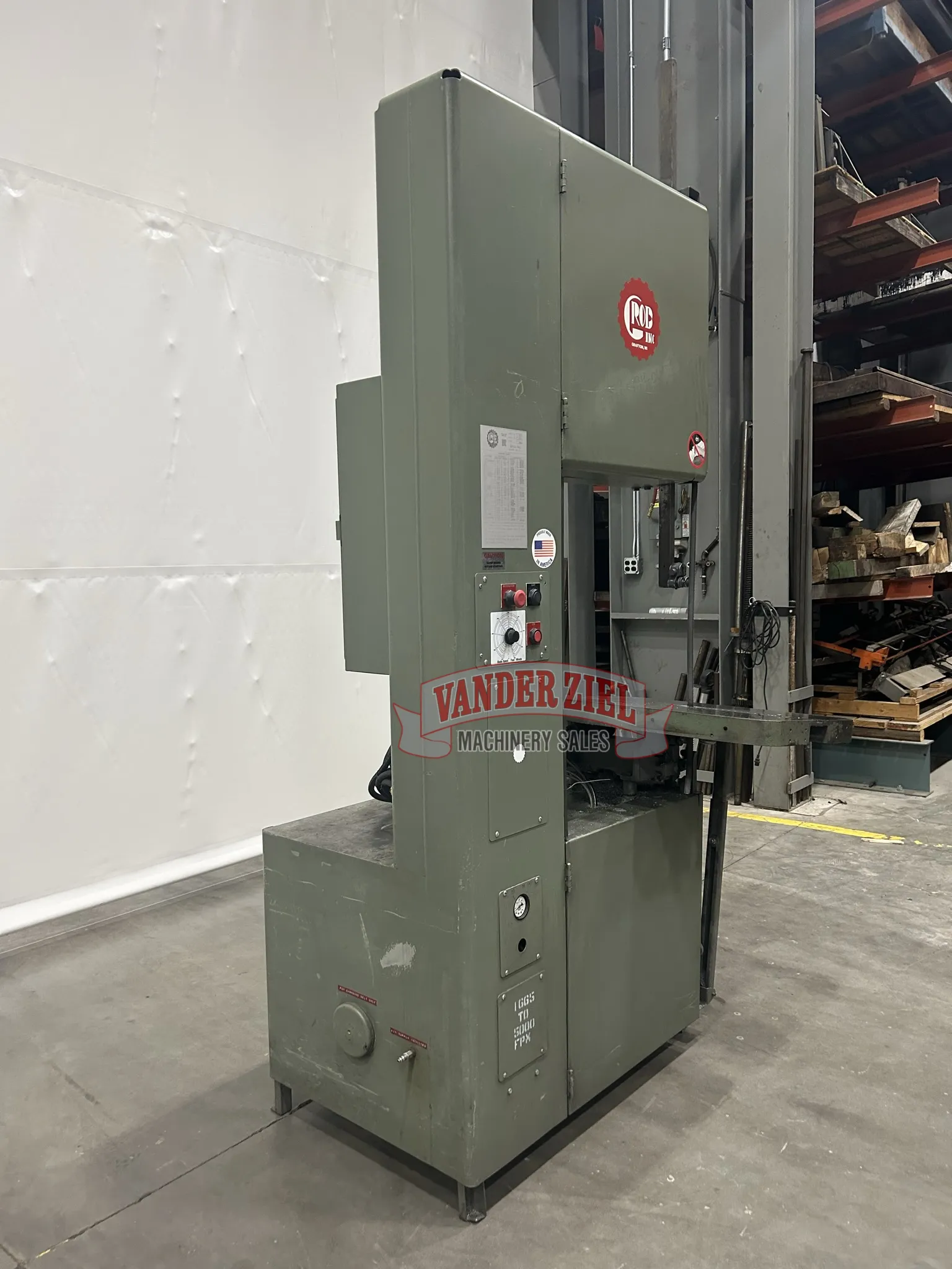 Grob 4V-24 Vertical Bandsaw - Prefetch Image 39049