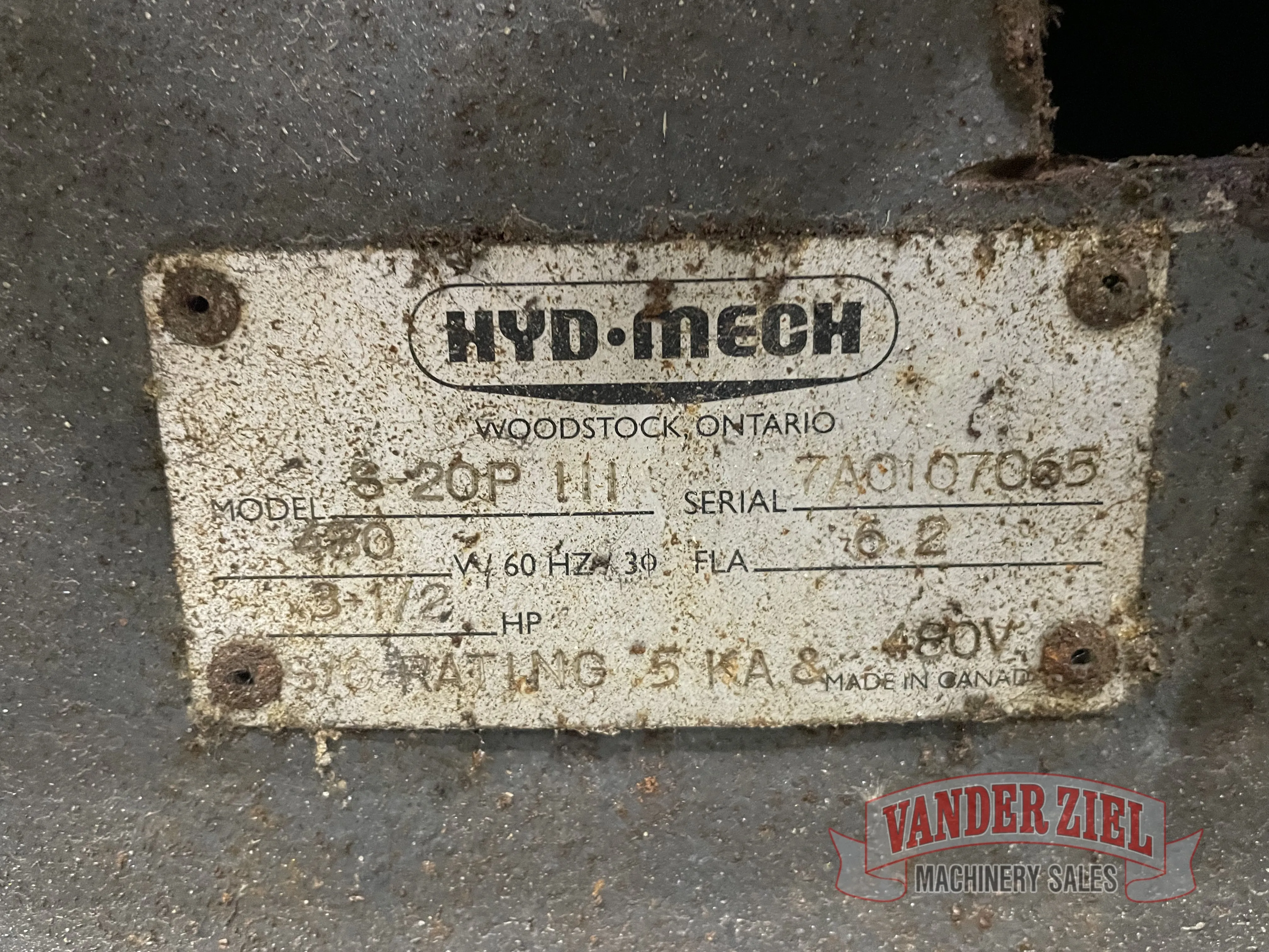 Hyd-Mech 13” x 18” Horizontal Miter Saw, Model S-20P Series III - Prefetch Image 39089