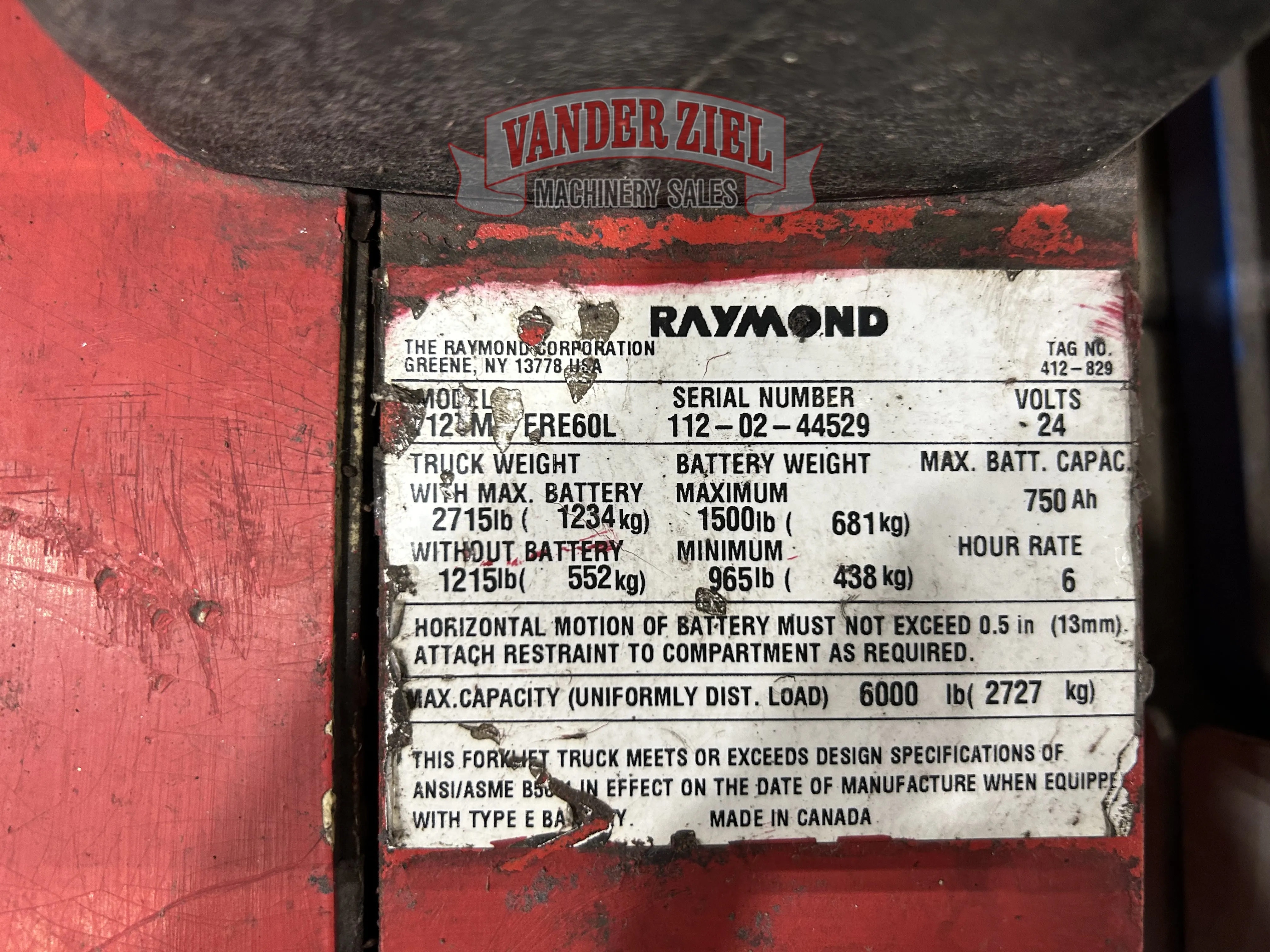 Raymond Electric Pallet Jack - Prefetch Image 39166