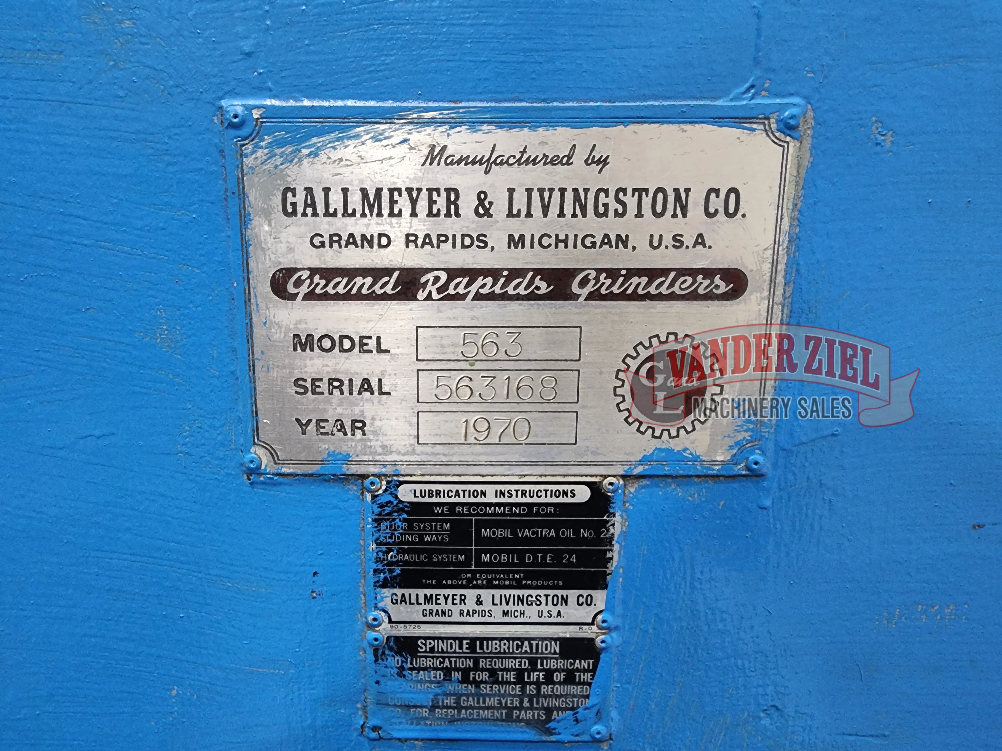 Gallmeyer & Livingston 14” x 36” Hydraulic Surface Grinder, Model 563 - Prefetch Image 39640