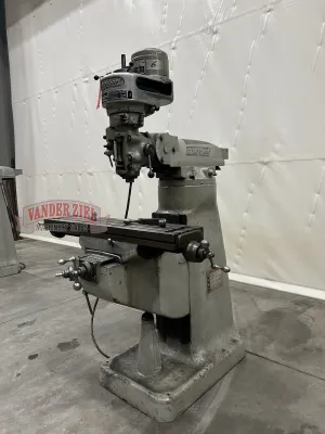 Bridgeport Step Pulley Vertical Knee Mill, 9” x 42” Table, 1 HP - Gallery Thumbnail 3