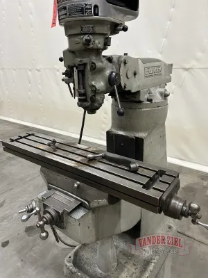 Bridgeport Step Pulley Vertical Knee Mill, 9” x 42” Table, 1 HP - Gallery Thumbnail 4