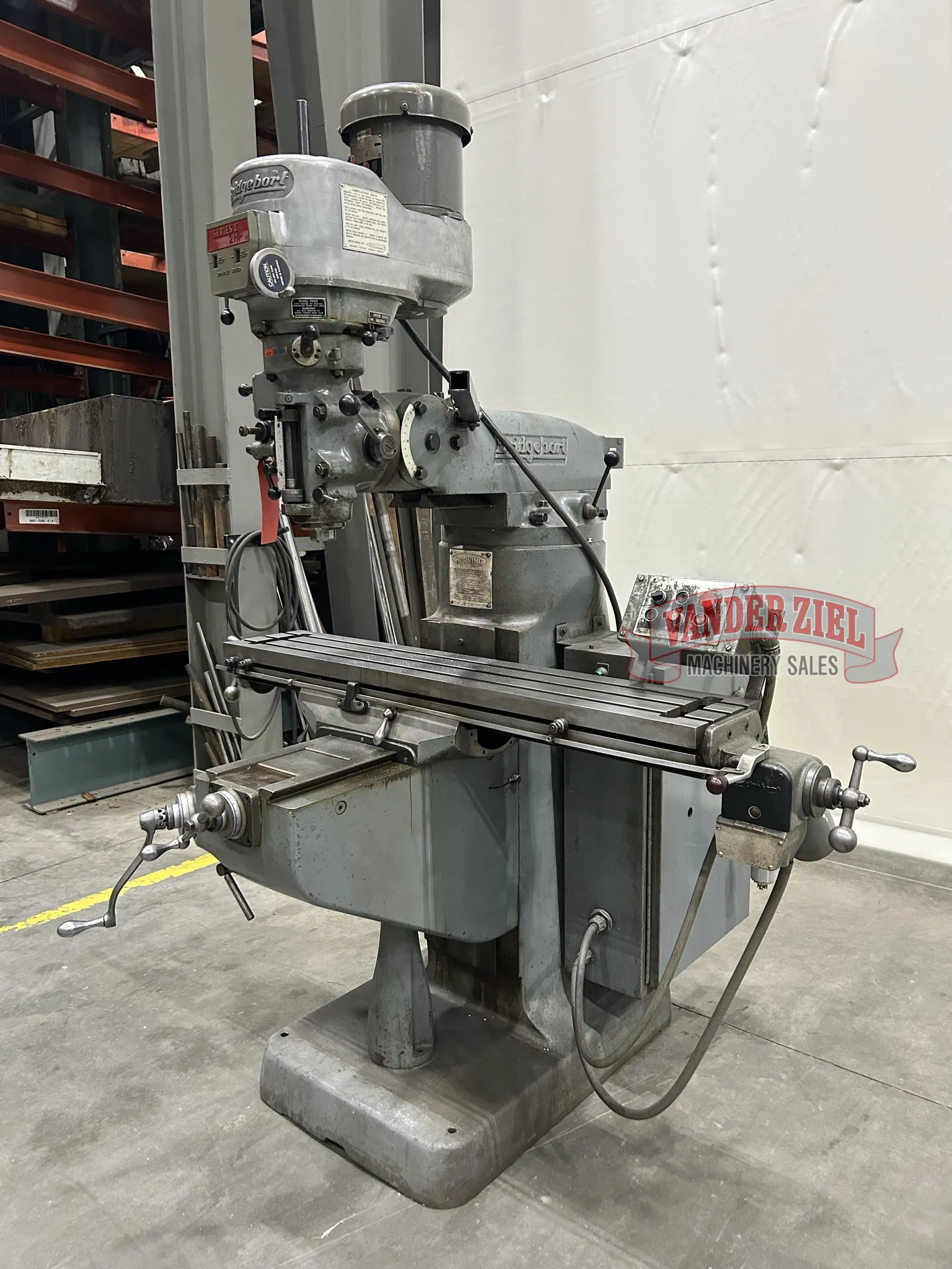 Bridgeport Series I Vertical Knee Mill, 9” x 48” Table, 2 HP - Prefetch Image 40089