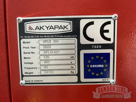Akyapak 10' x 20' Gantry Plate Processor, Model APL-G 30/60 - Gallery Thumbnail 16