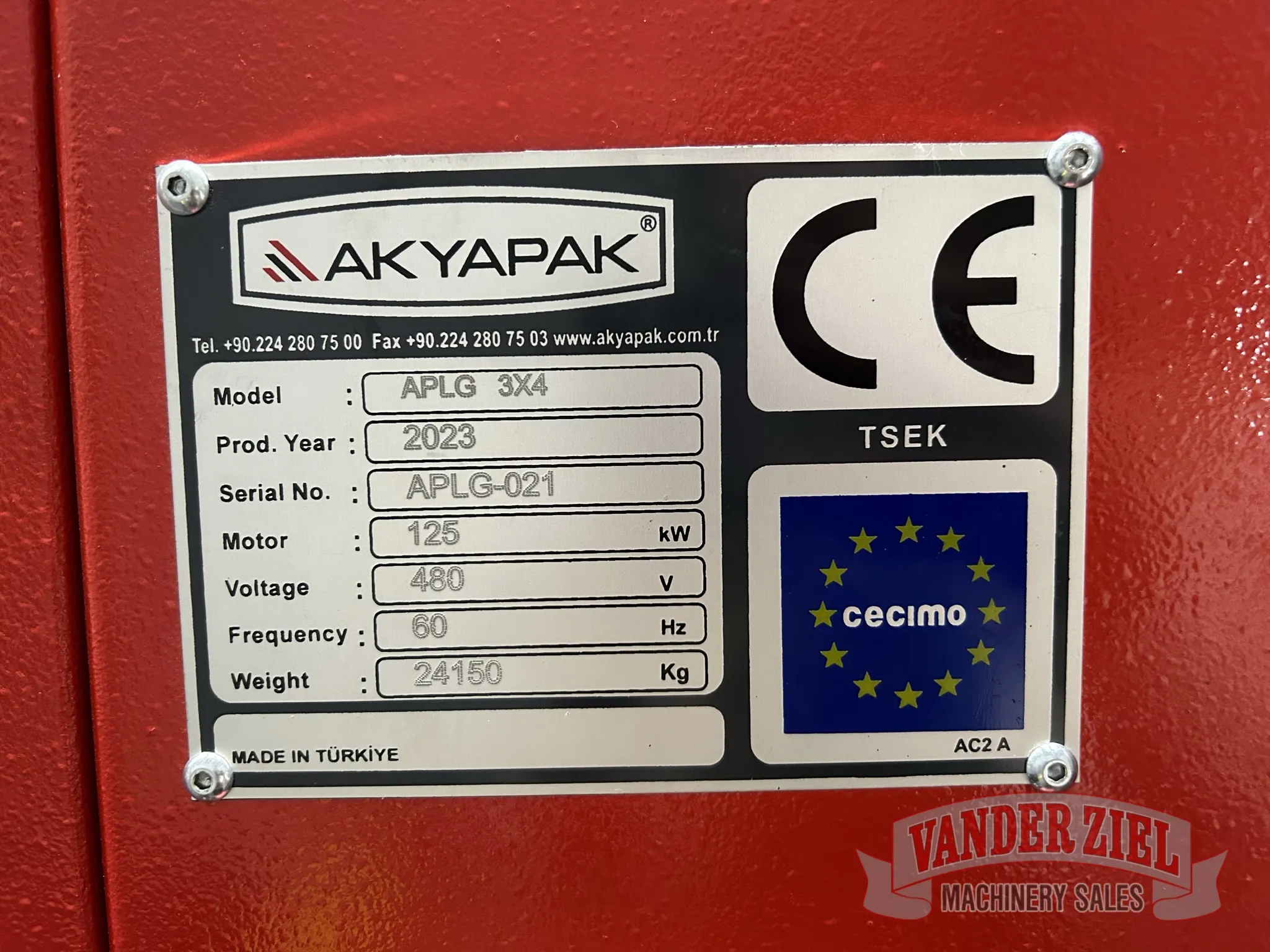 Akyapak 10' x 20' Gantry Plate Processor, Model APL-G 30/60 - Prefetch Image 40189