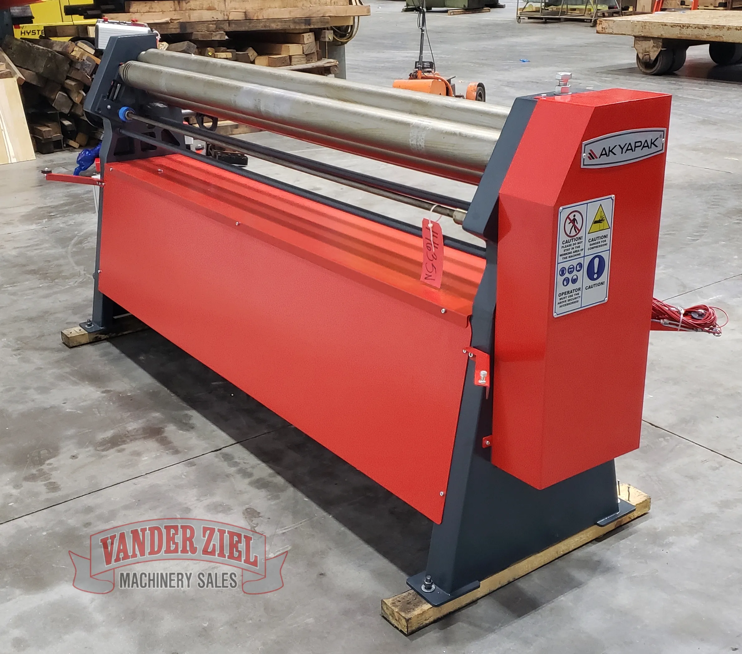 Akyapak 6' x 16 Gauge 3 Roll Initial Pinch Plate Roll - Prefetch Image 40207