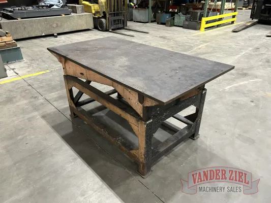 Welding Table, 68" length x 36" depth x 3/4" thick top - Gallery Thumbnail 2